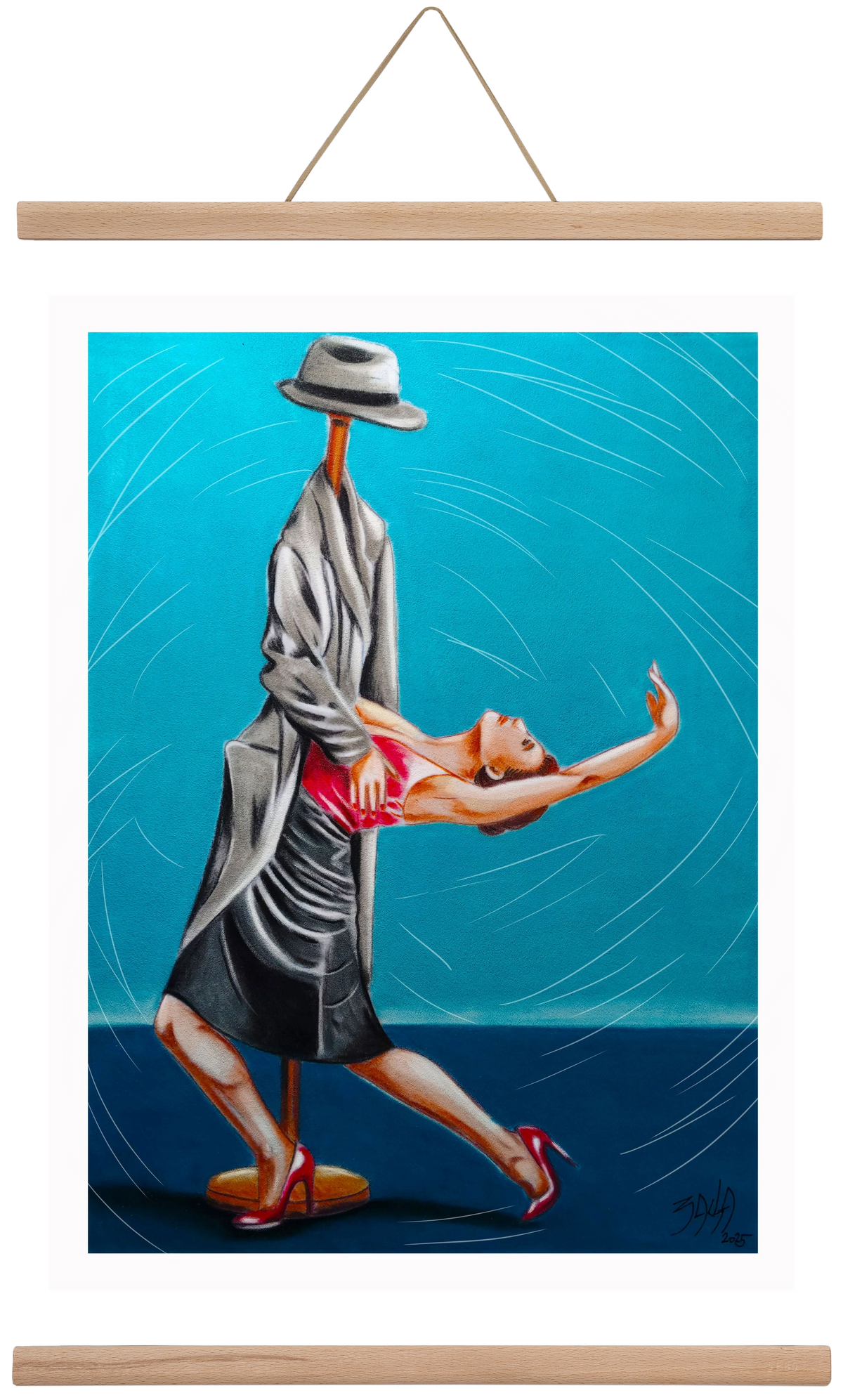 egyedül, 40x60 cm (40x60 cm), Tölgy akasztó