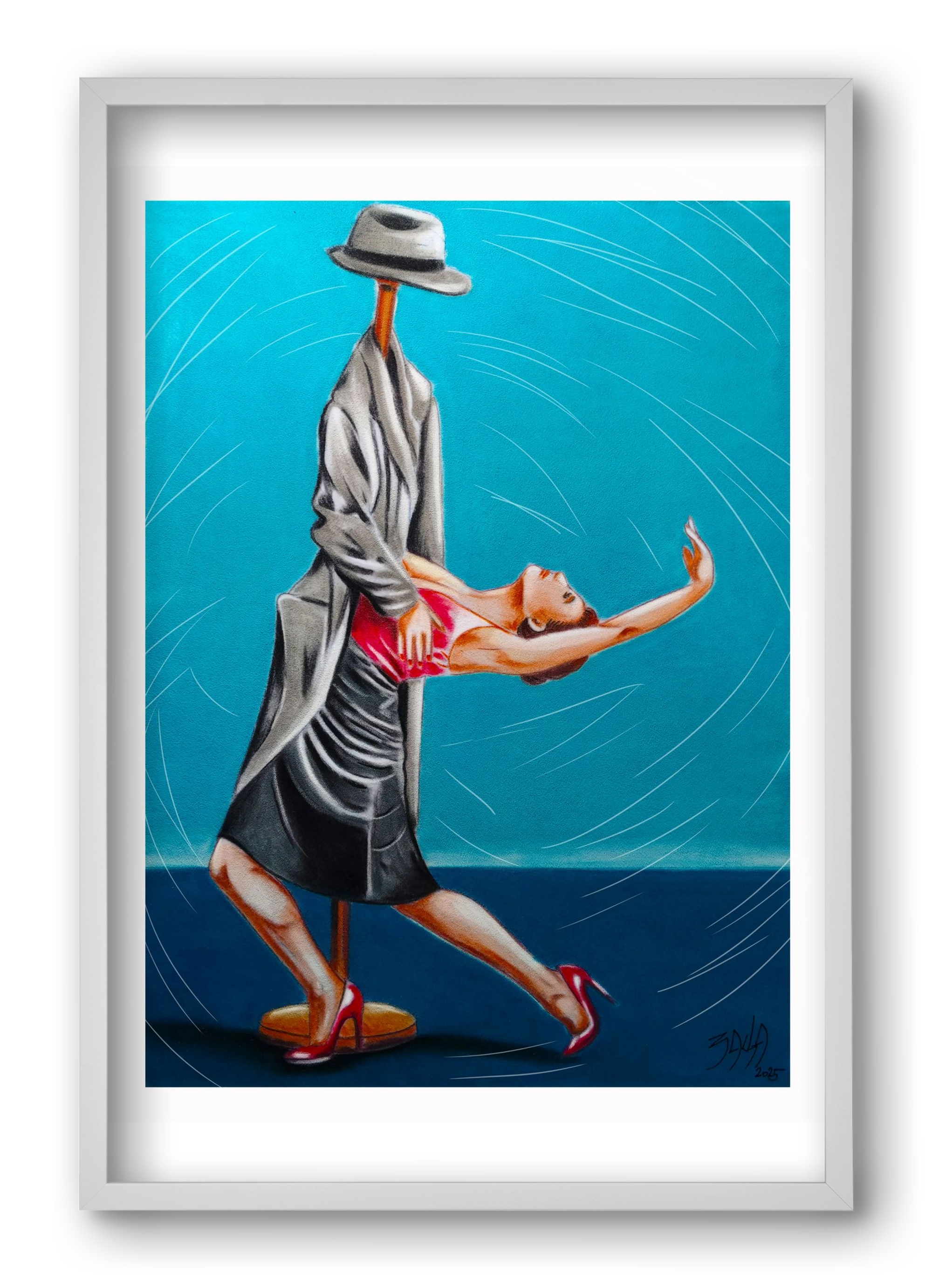 egyedül, 40x60 cm (40x60 cm), Fehér keret
