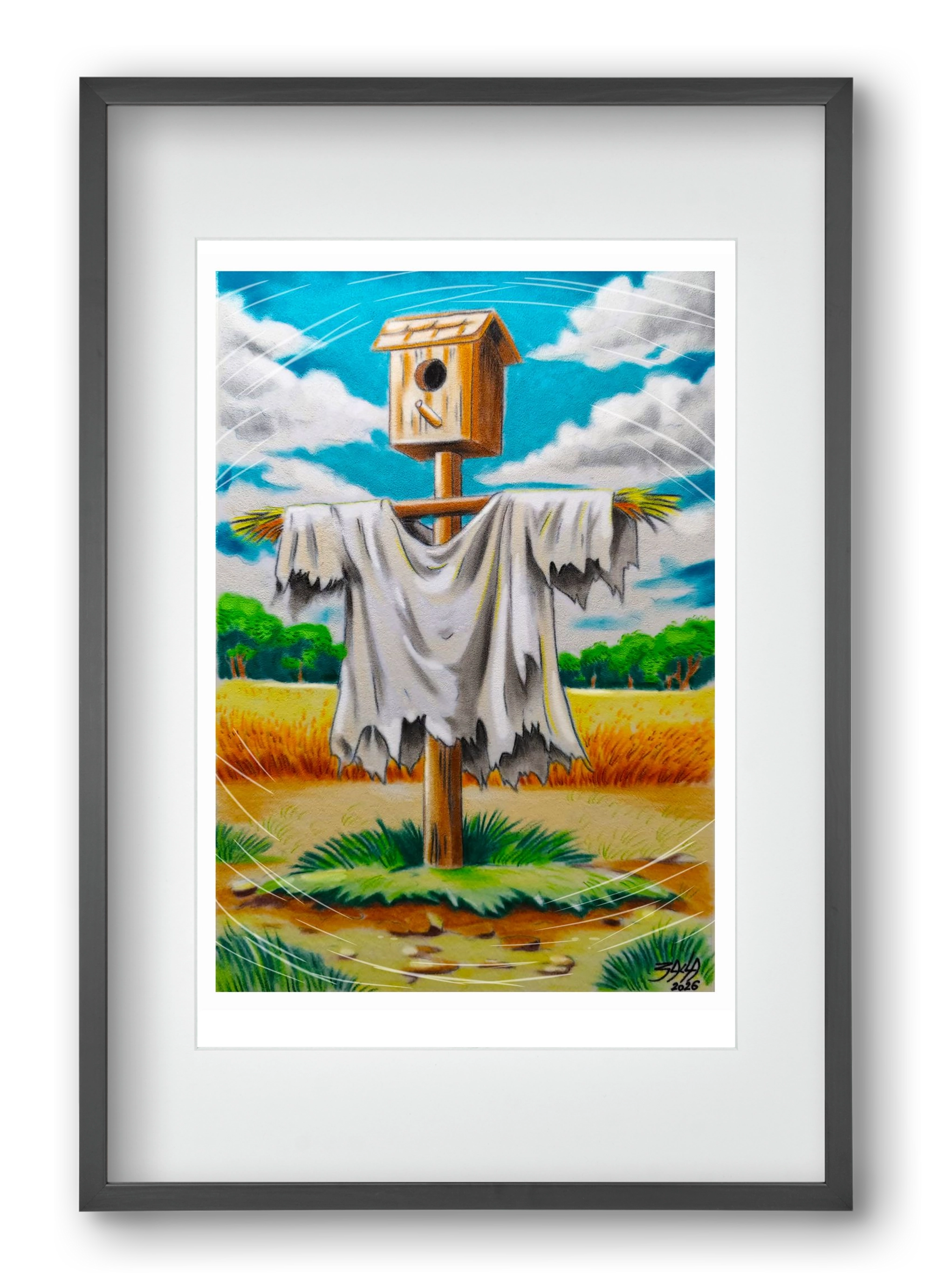 no comment, 40x60 cm (30x45 cm), Fekete keret, paszpartuval