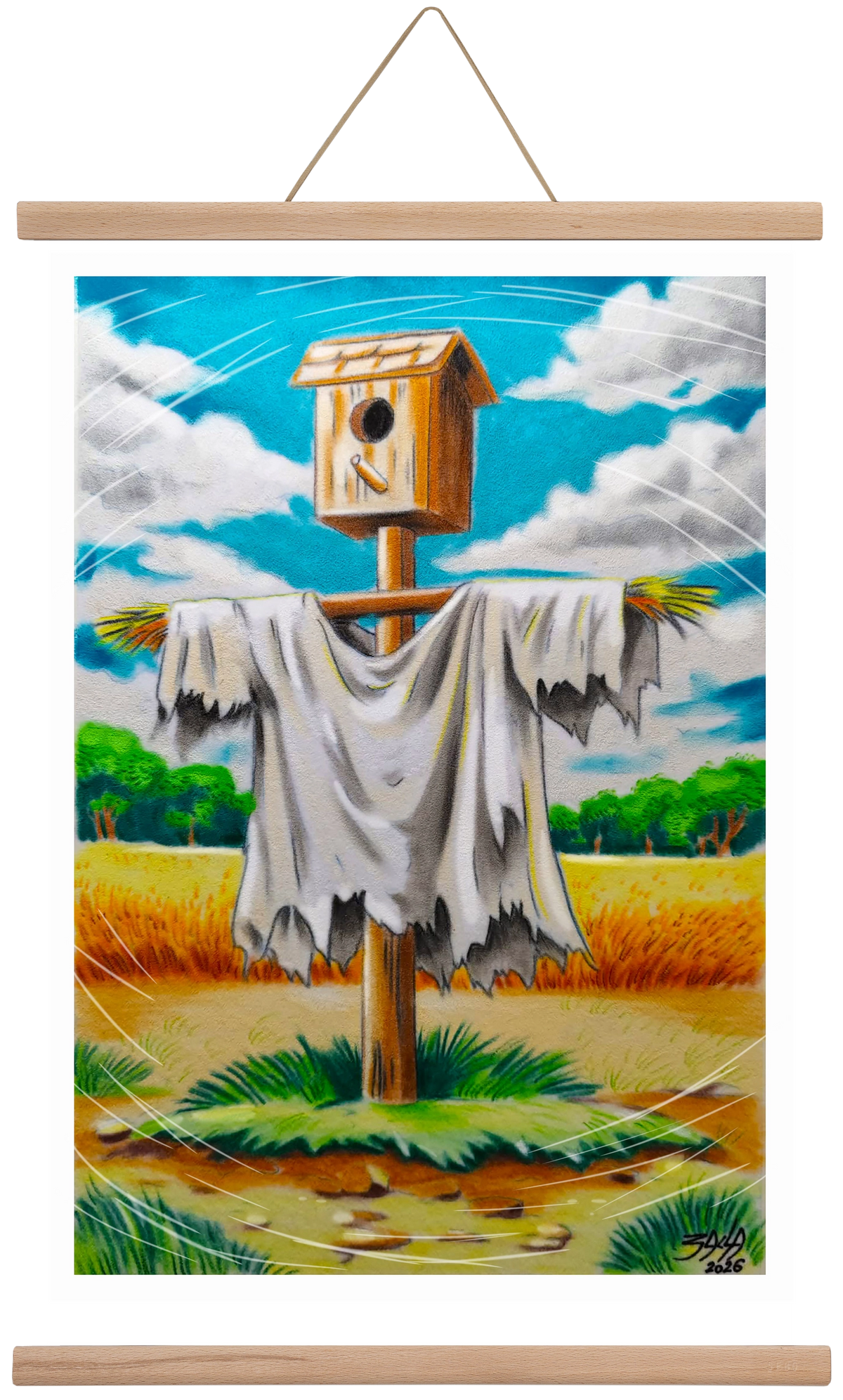 no comment, 40x60 cm (40x60 cm), Tölgy akasztó