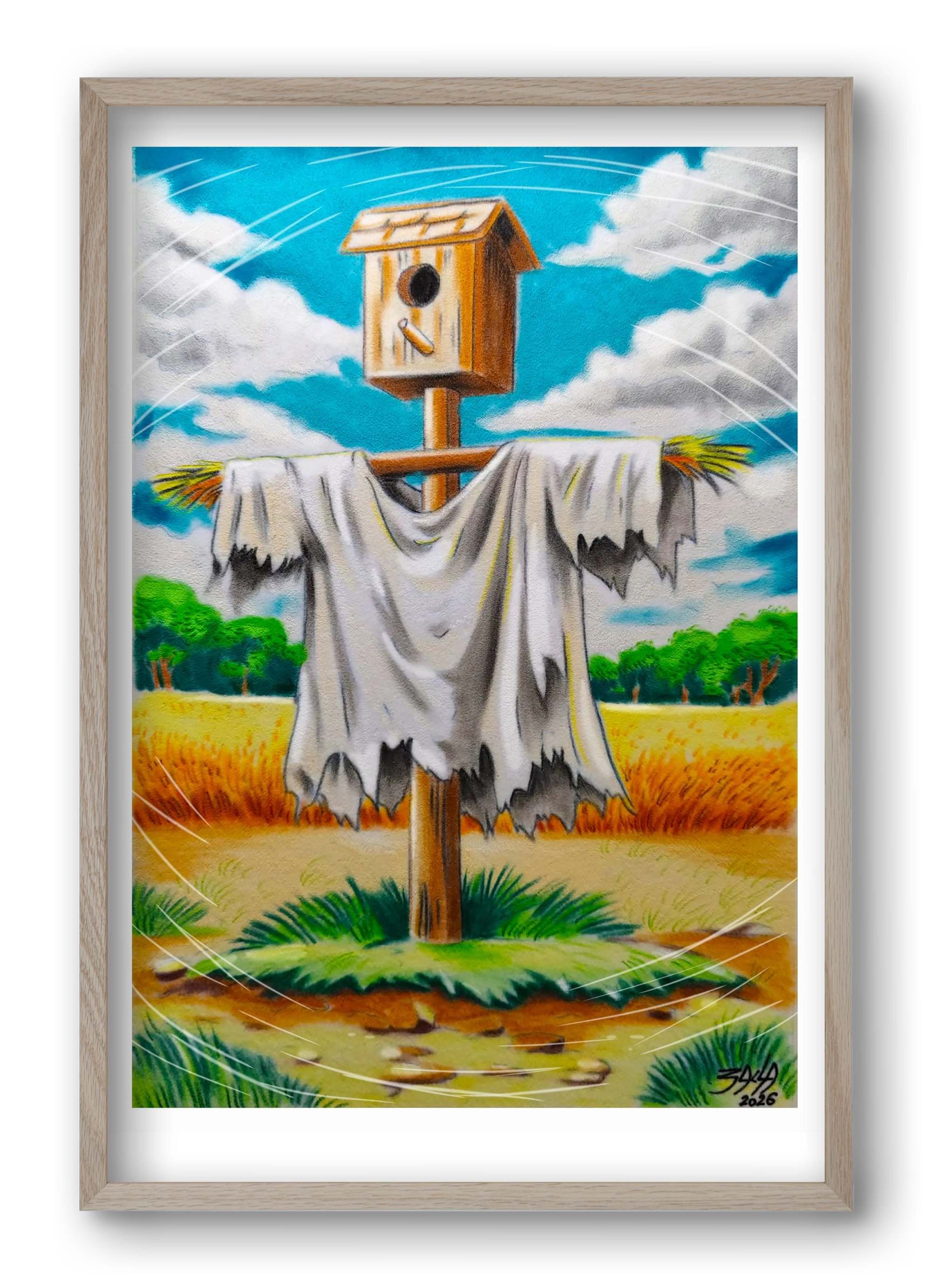 no comment, 40x60 cm (40x60 cm), Tölgy keret
