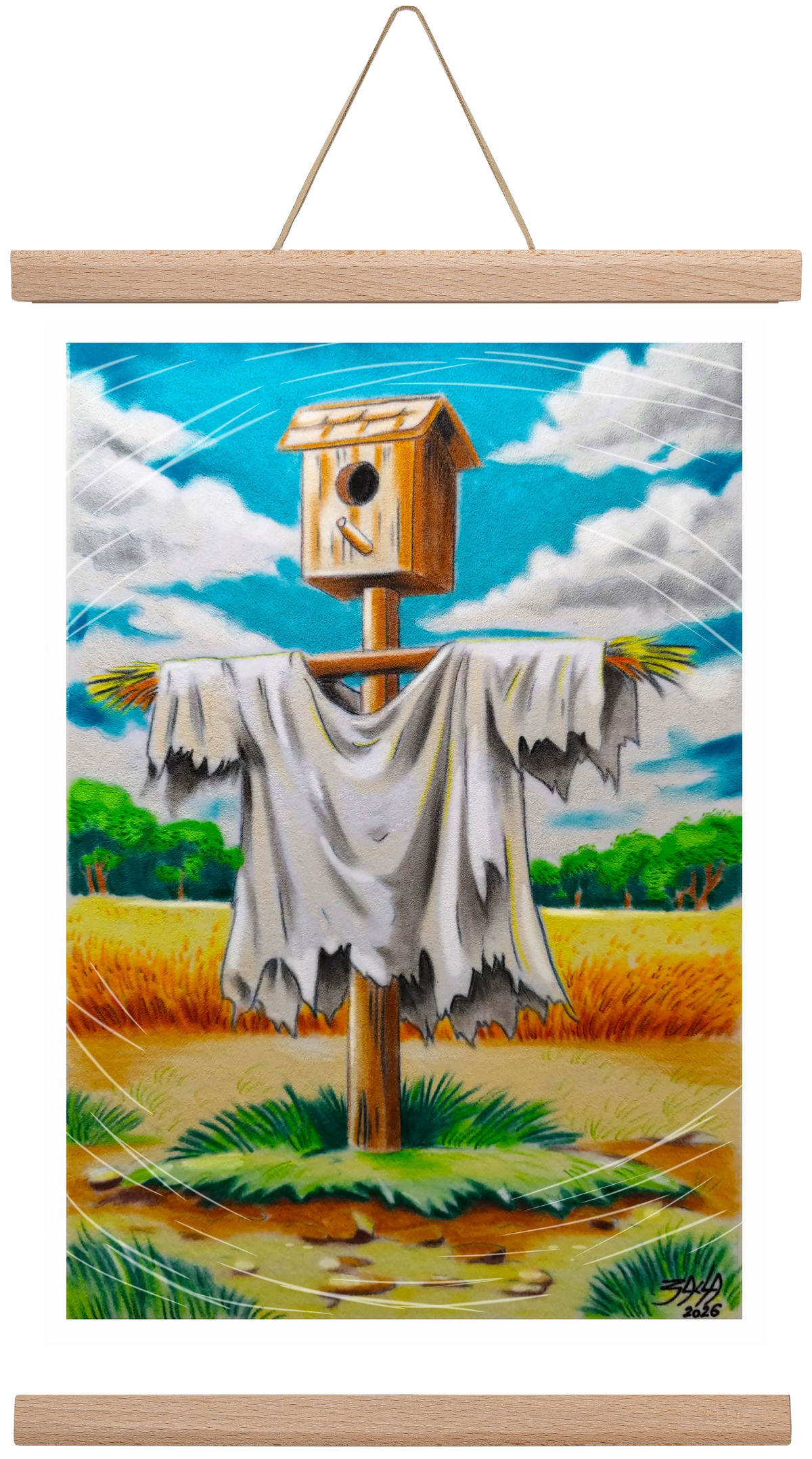 no comment, 30x45 cm (30x45 cm), Tölgy akasztó