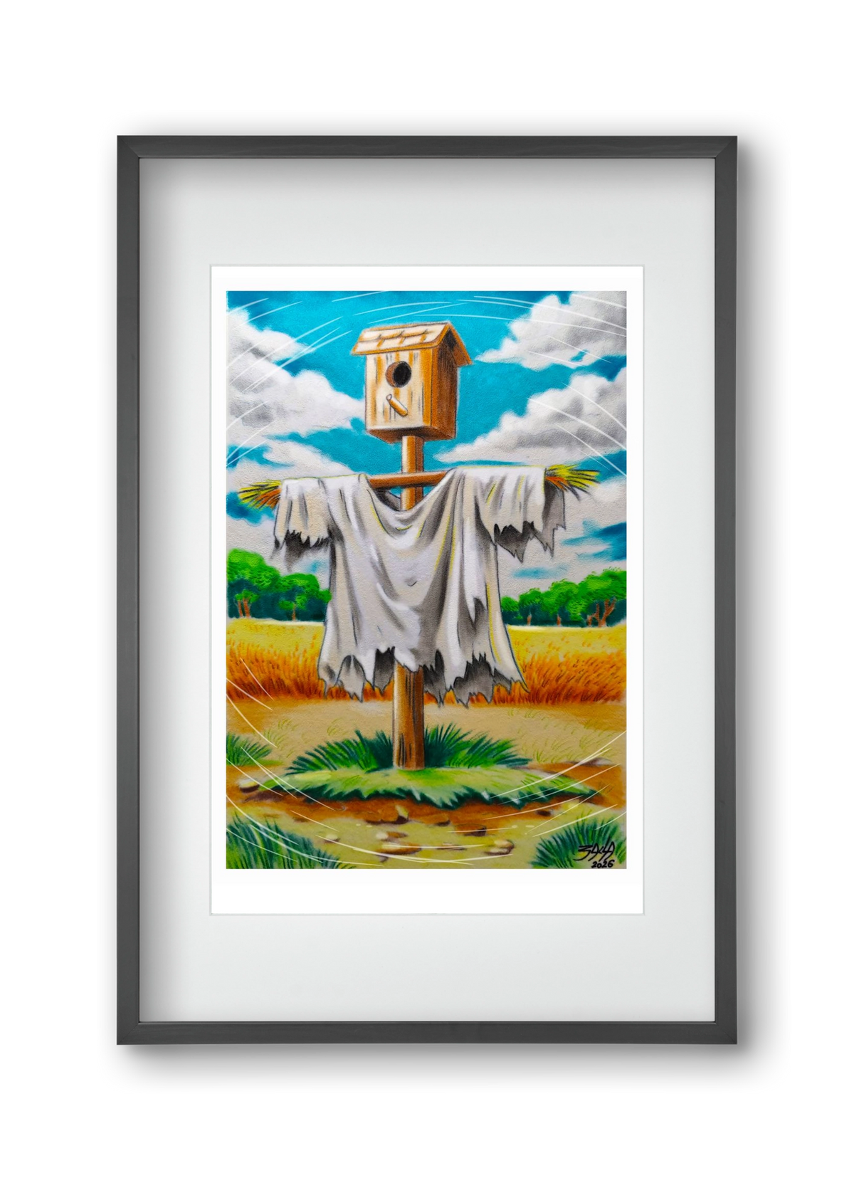 no comment, 30x45 cm (20x30 cm), Fekete keret, paszpartuval