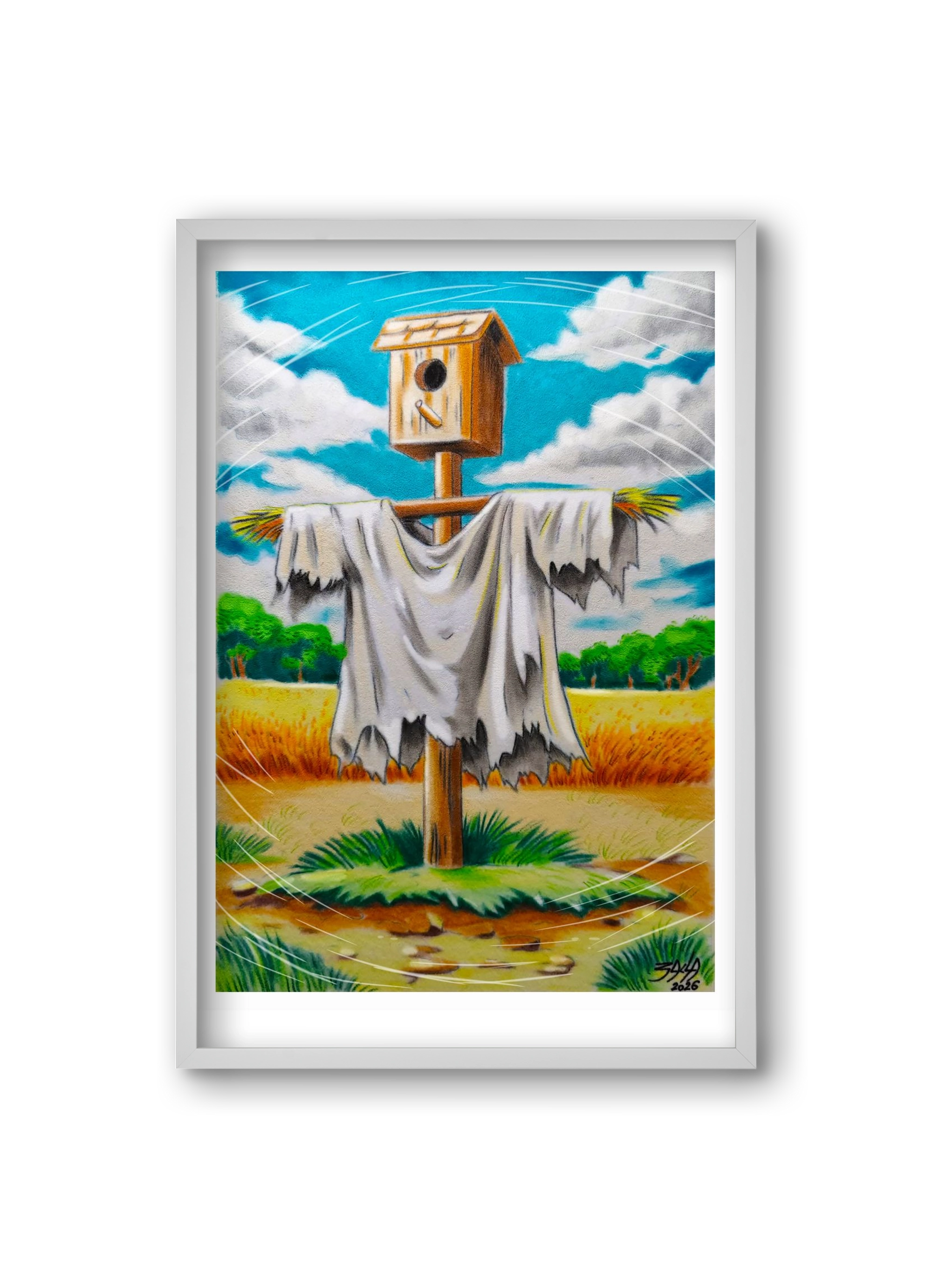 no comment, 20x30 cm (20x30 cm), Fehér keret