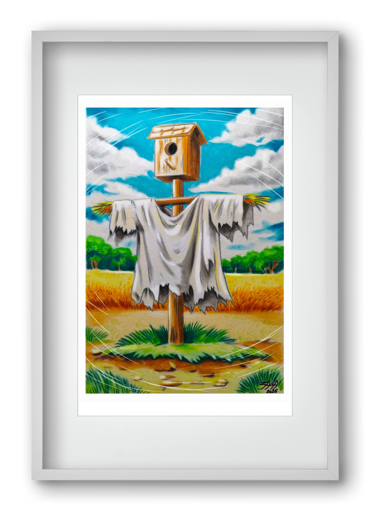 no comment, 40x60 cm (30x45 cm), Fehér keret, paszpartuval