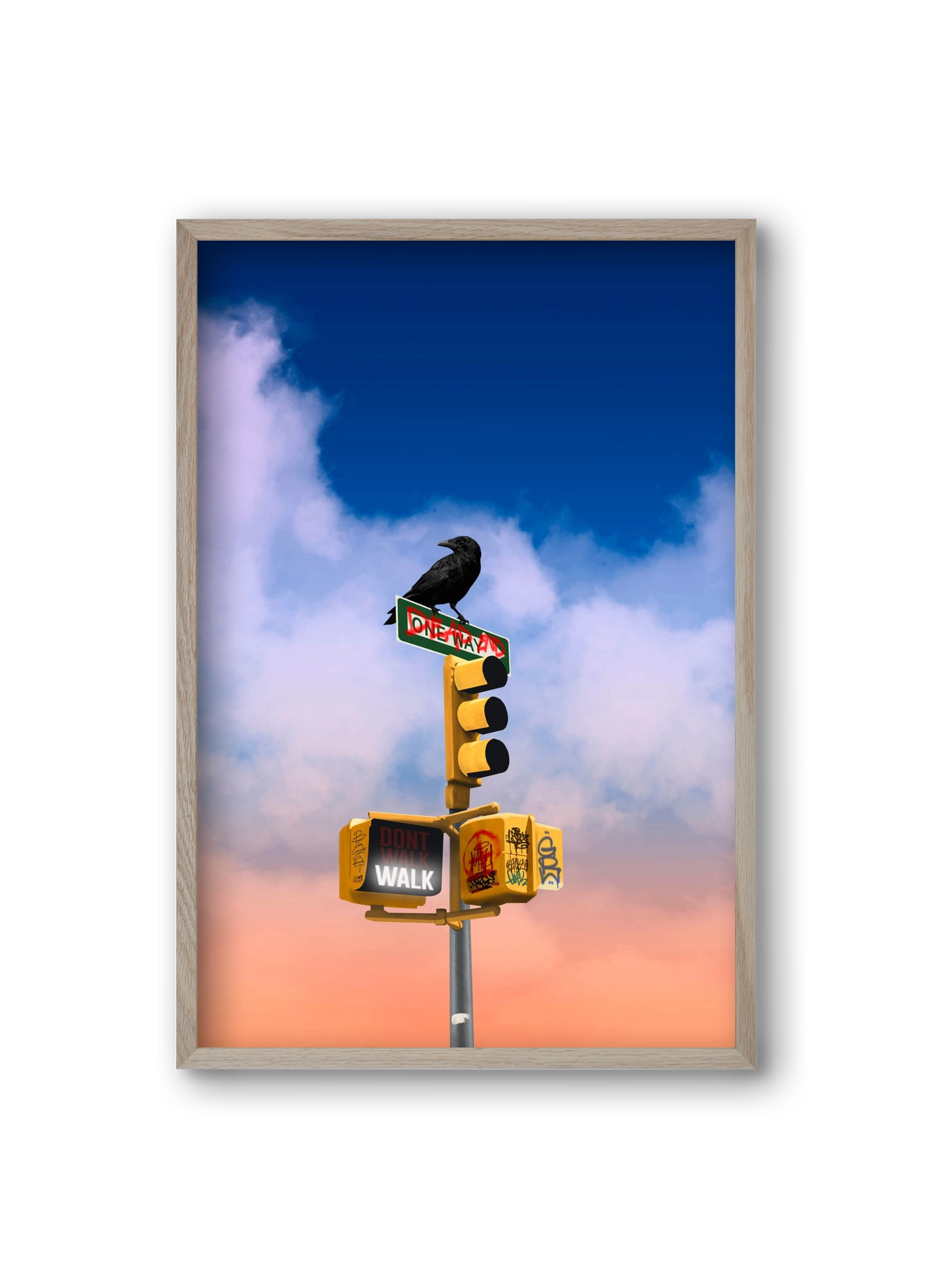 Dead end, 20x30 cm (20x30 cm), Tölgy keret