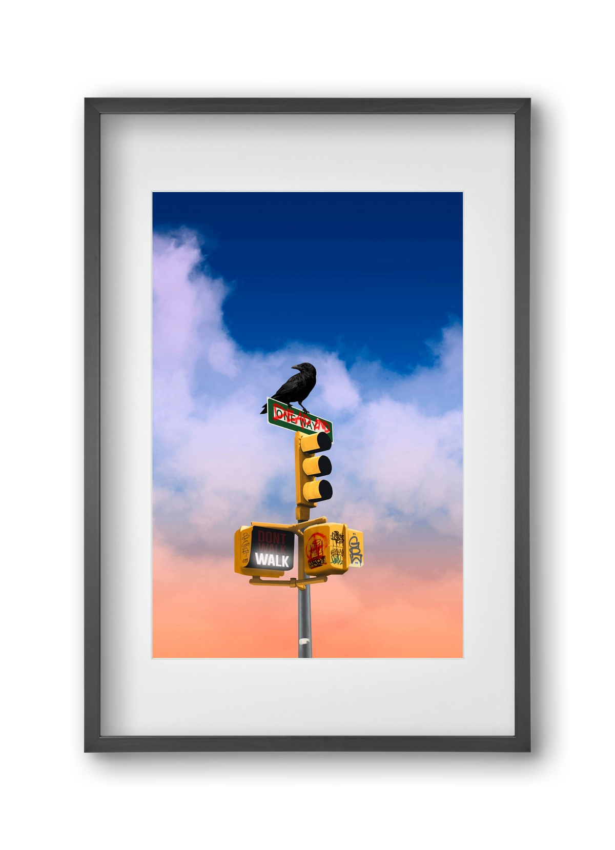 Dead end, 30x45 cm (20x30 cm), Fekete keret, paszpartuval