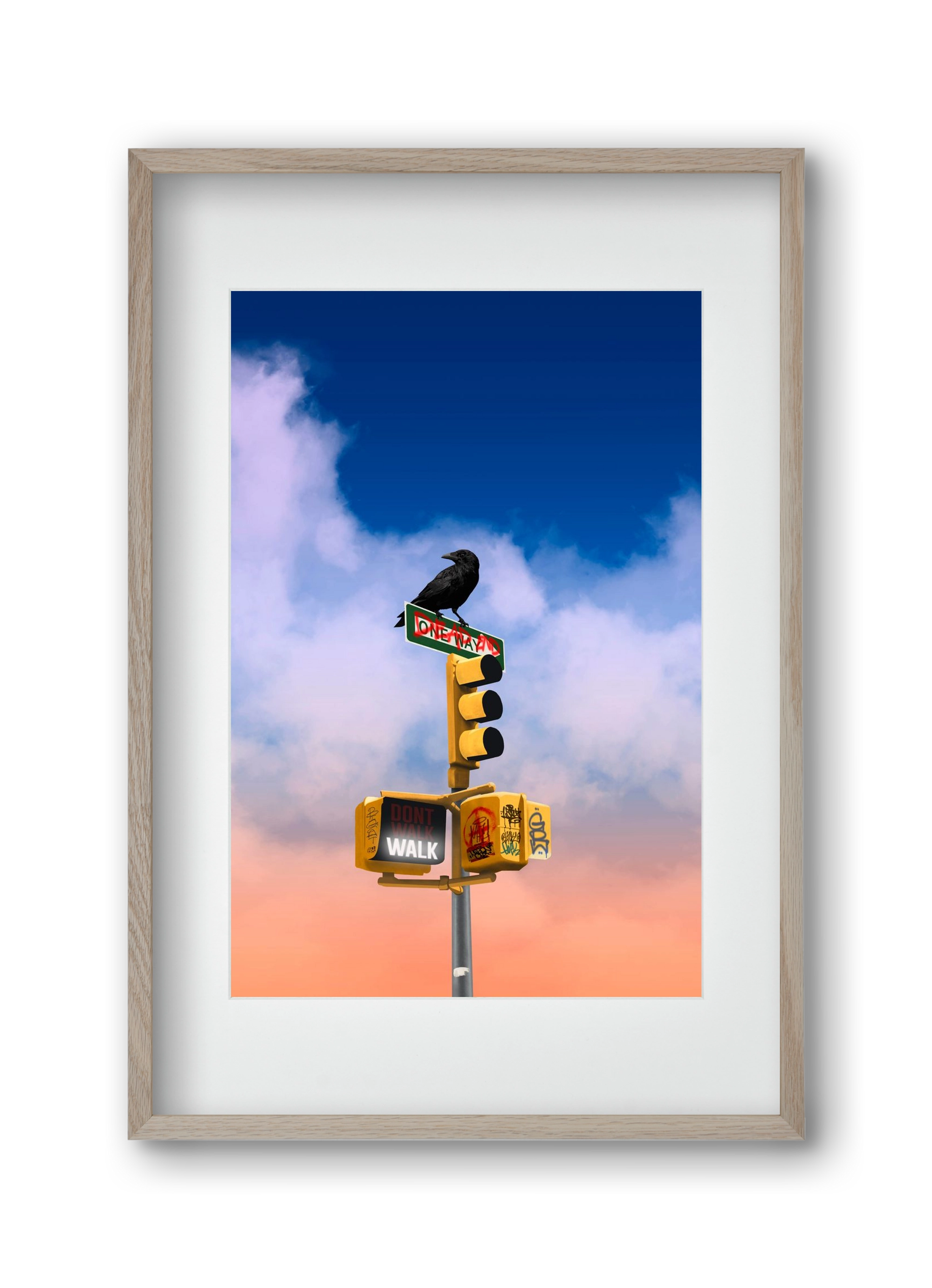 Dead end, 30x45 cm (20x30 cm), Tölgy keret, paszpartuval
