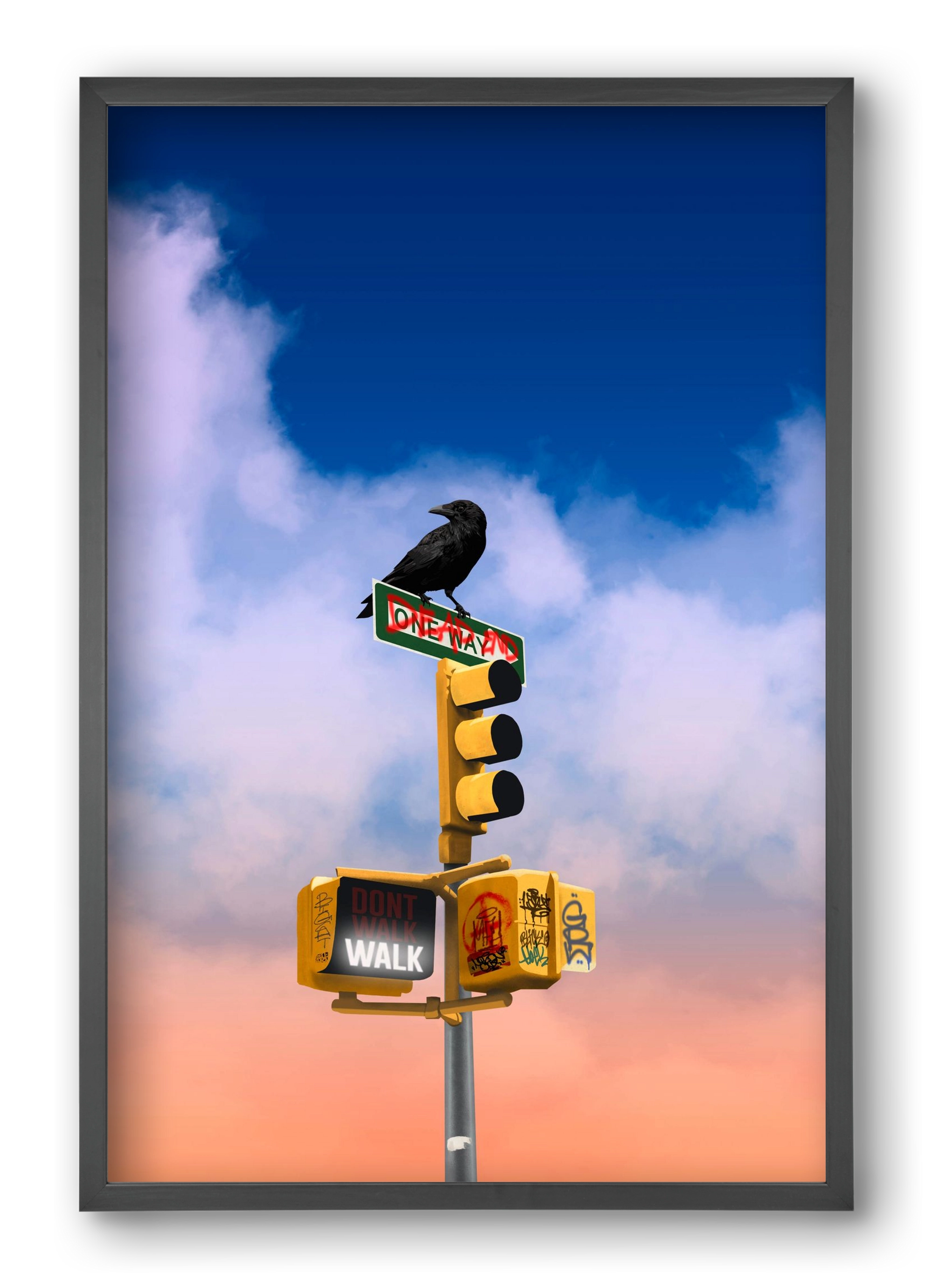 Dead end, 40x60 cm (40x60 cm), Fekete keret
