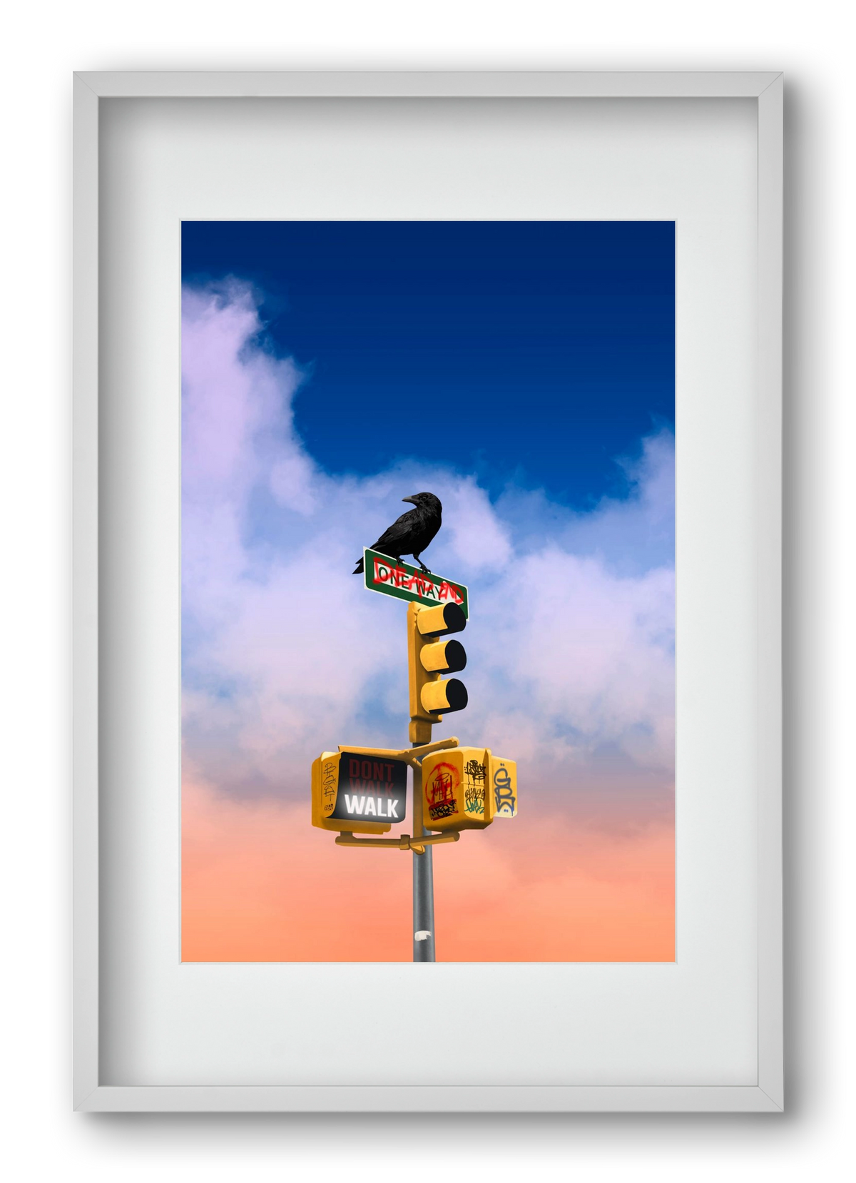 Dead end, 40x60 cm (30x45 cm), Fehér keret, paszpartuval