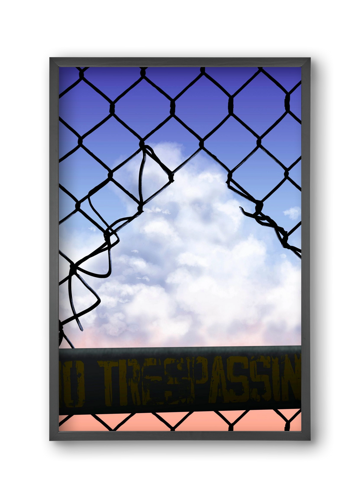Gateway to freedom, 30x45 cm (30x45 cm), Fekete keret