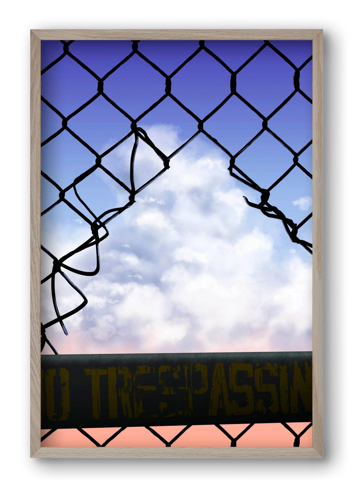 Gateway to freedom, 40x60 cm (40x60 cm), Tölgy keret