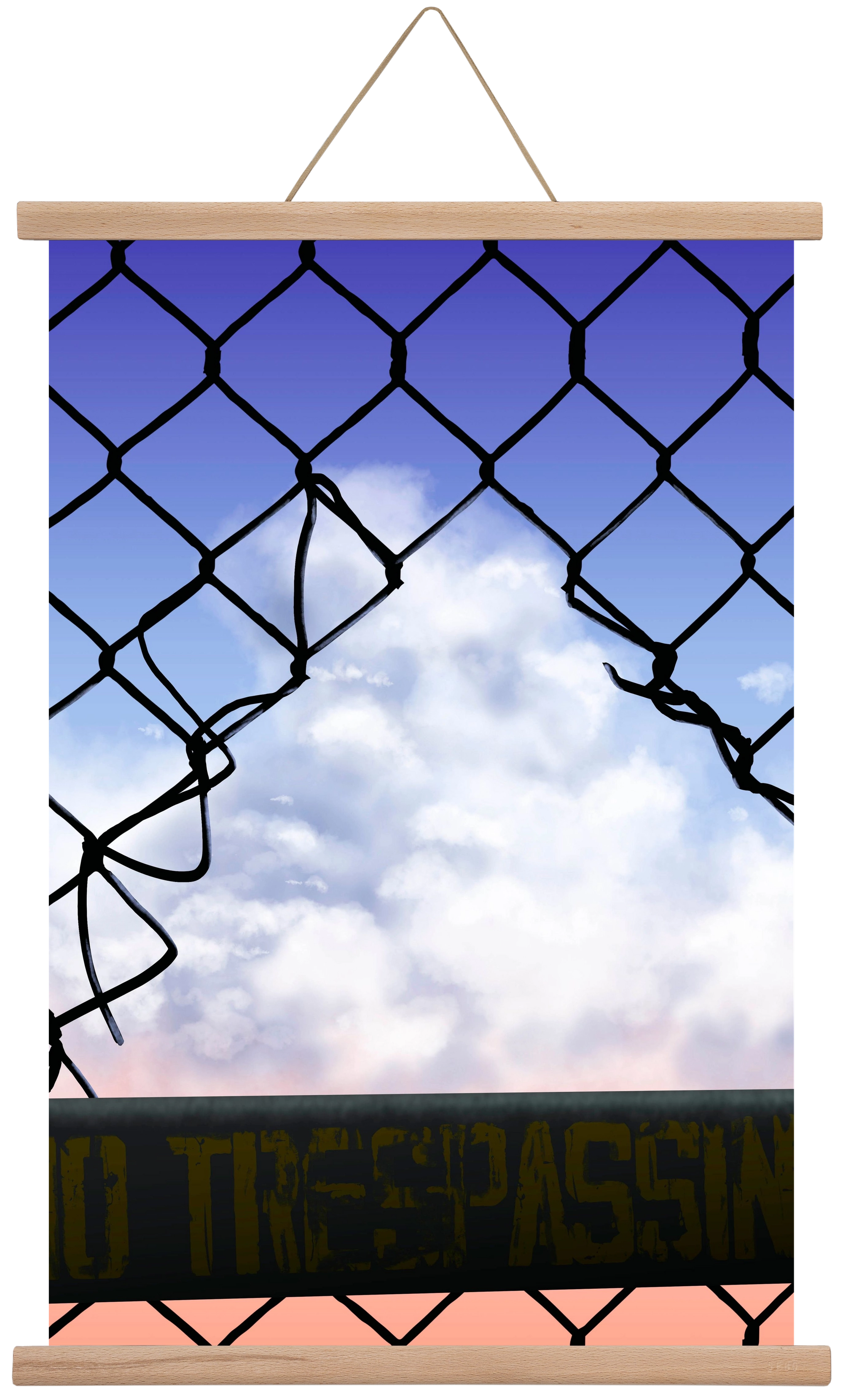 Gateway to freedom, 40x60 cm (40x60 cm), Tölgy akasztó