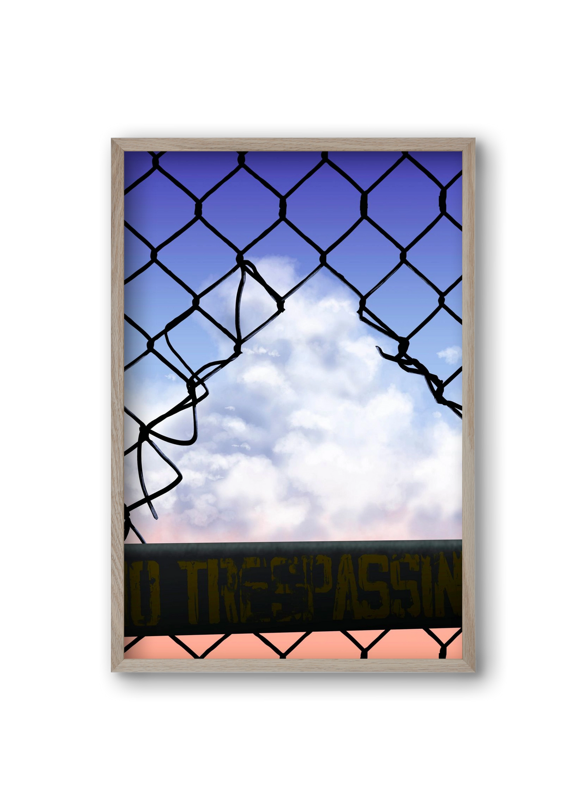 Gateway to freedom, 20x30 cm (20x30 cm), Tölgy keret