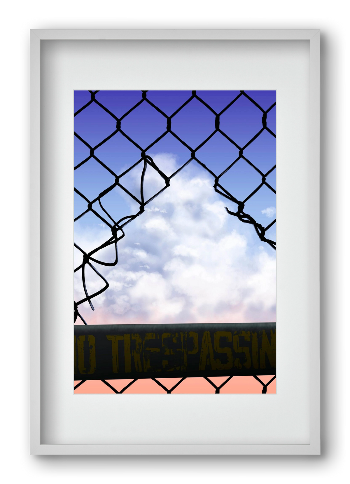Gateway to freedom, 40x60 cm (30x45 cm), Fehér keret, paszpartuval