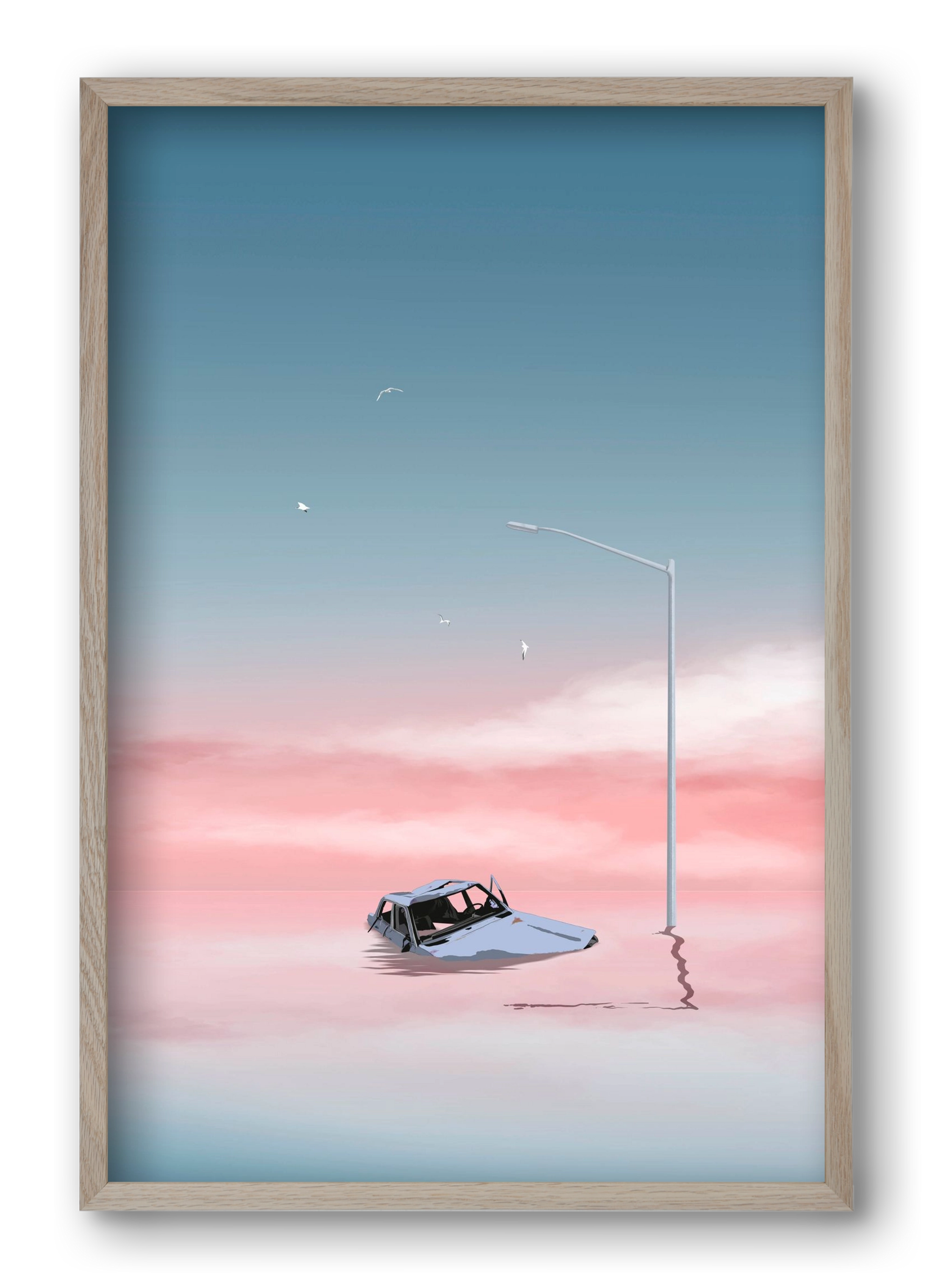 Slumber, 40x60 cm (40x60 cm), Tölgy keret