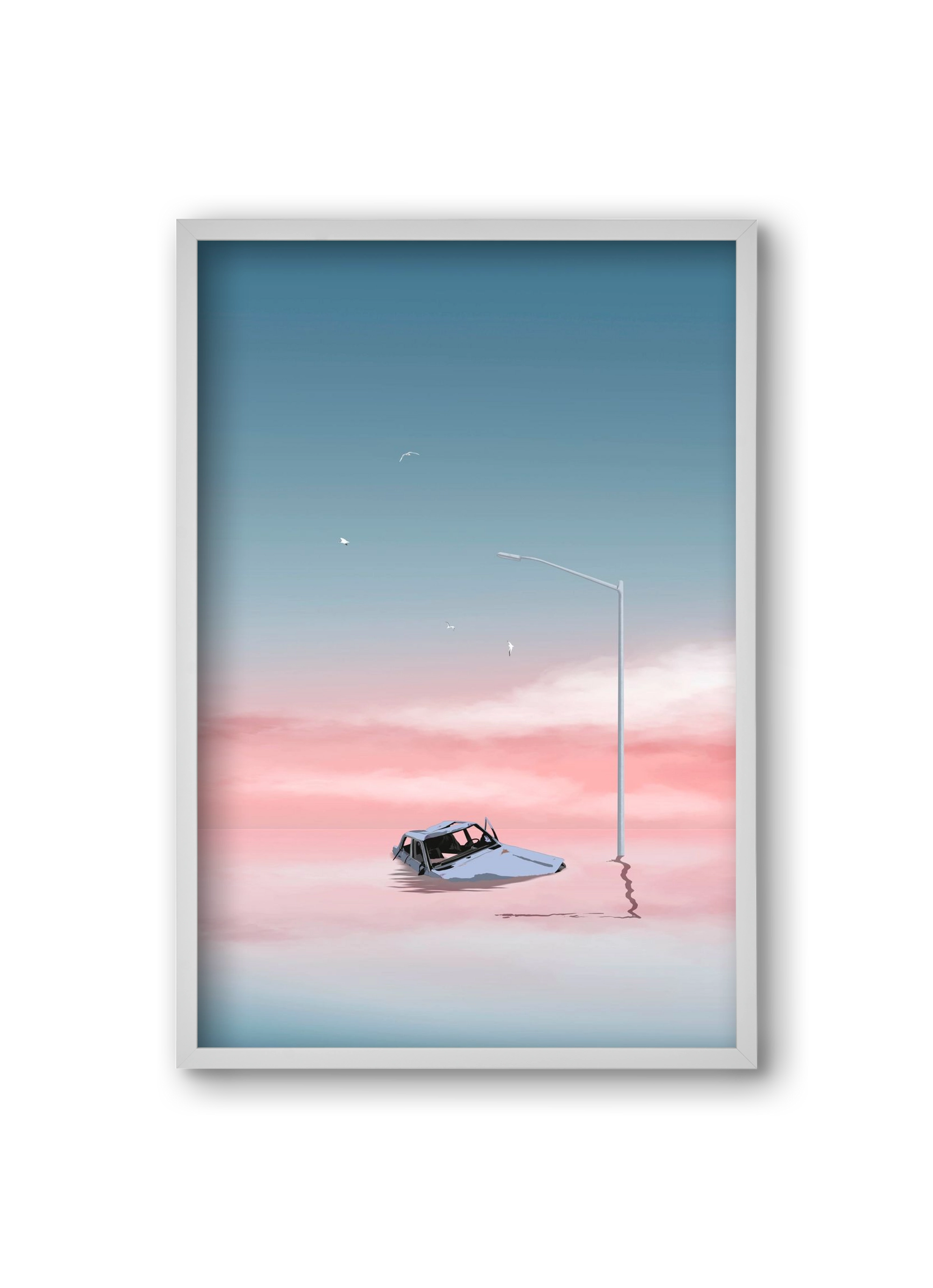 Slumber, 20x30 cm (20x30 cm), Fehér keret