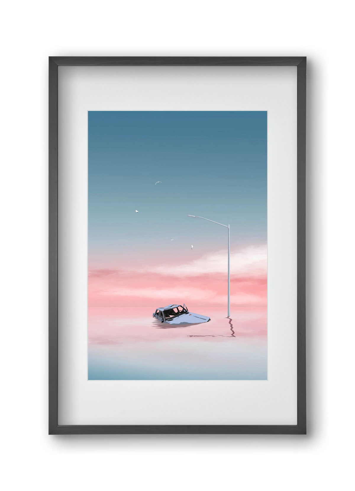 Slumber, 30x45 cm (20x30 cm), Fekete keret, paszpartuval
