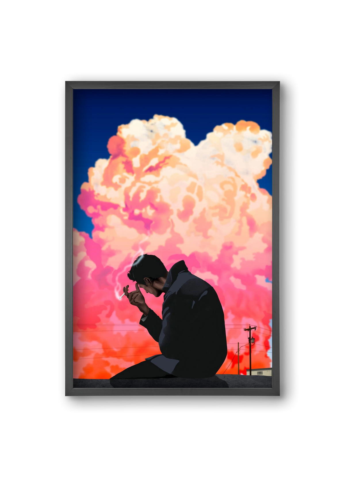I, the storm, 20x30 cm (20x30 cm), Fekete keret