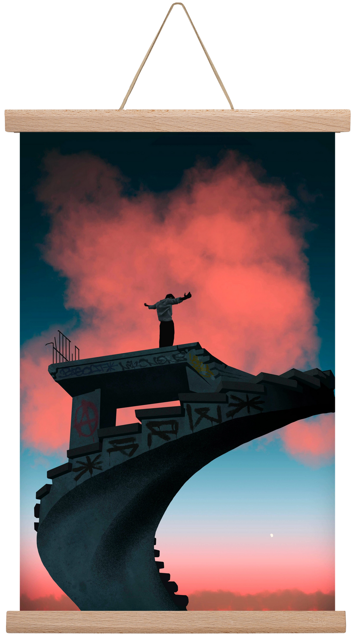 Kingdom, 30x45 cm (30x45 cm), Tölgy akasztó