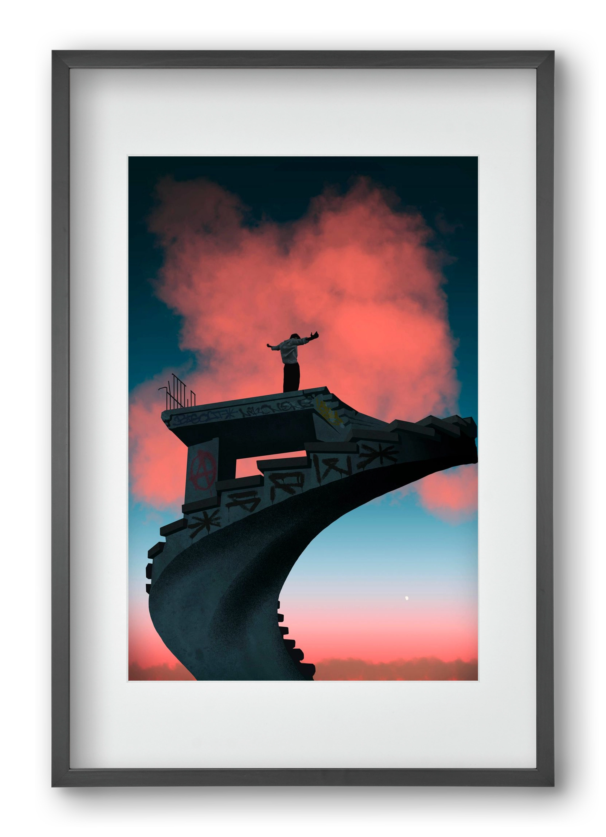 Kingdom, 40x60 cm (30x45 cm), Fekete keret, paszpartuval