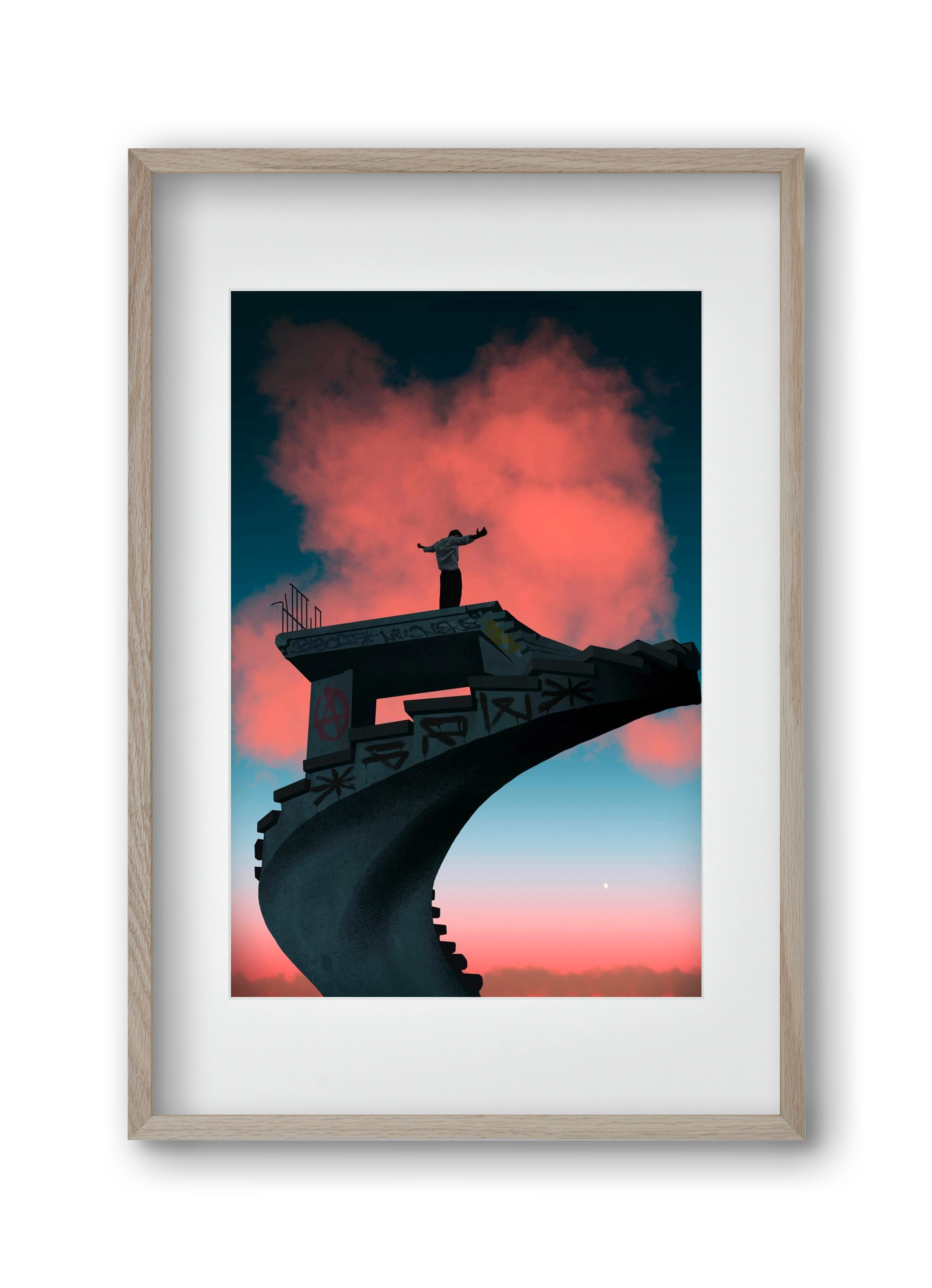 Kingdom, 30x45 cm (20x30 cm), Tölgy keret, paszpartuval