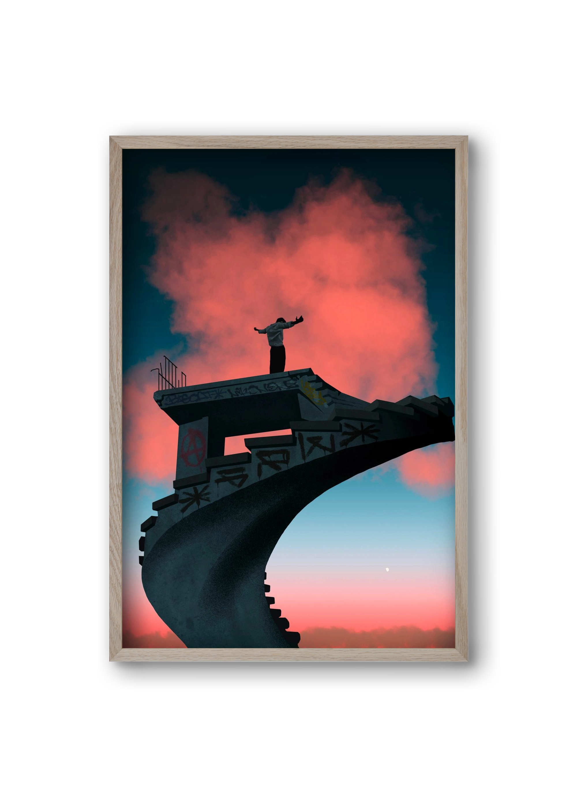 Kingdom, 20x30 cm (20x30 cm), Tölgy keret
