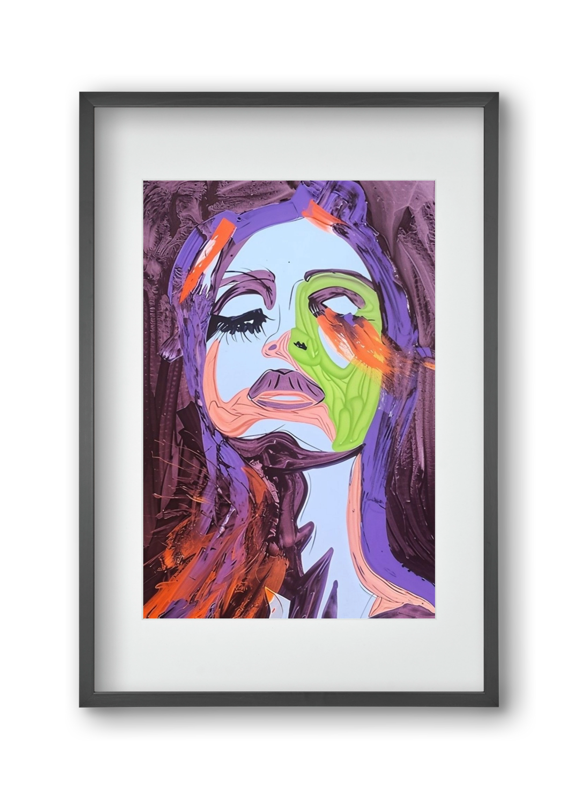 Bloom, 30x45 cm (20x30 cm), Fekete keret, paszpartuval