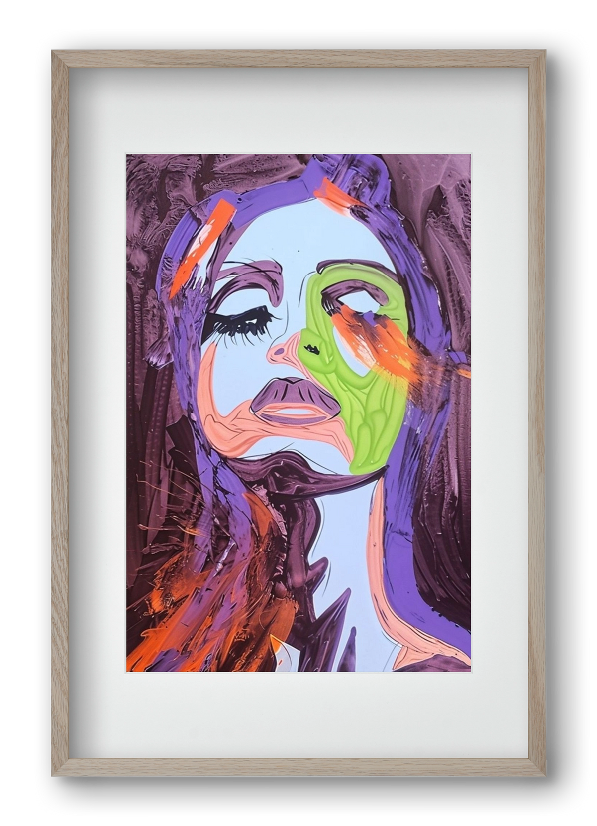Bloom, 40x60 cm (30x45 cm), Tölgy keret, paszpartuval