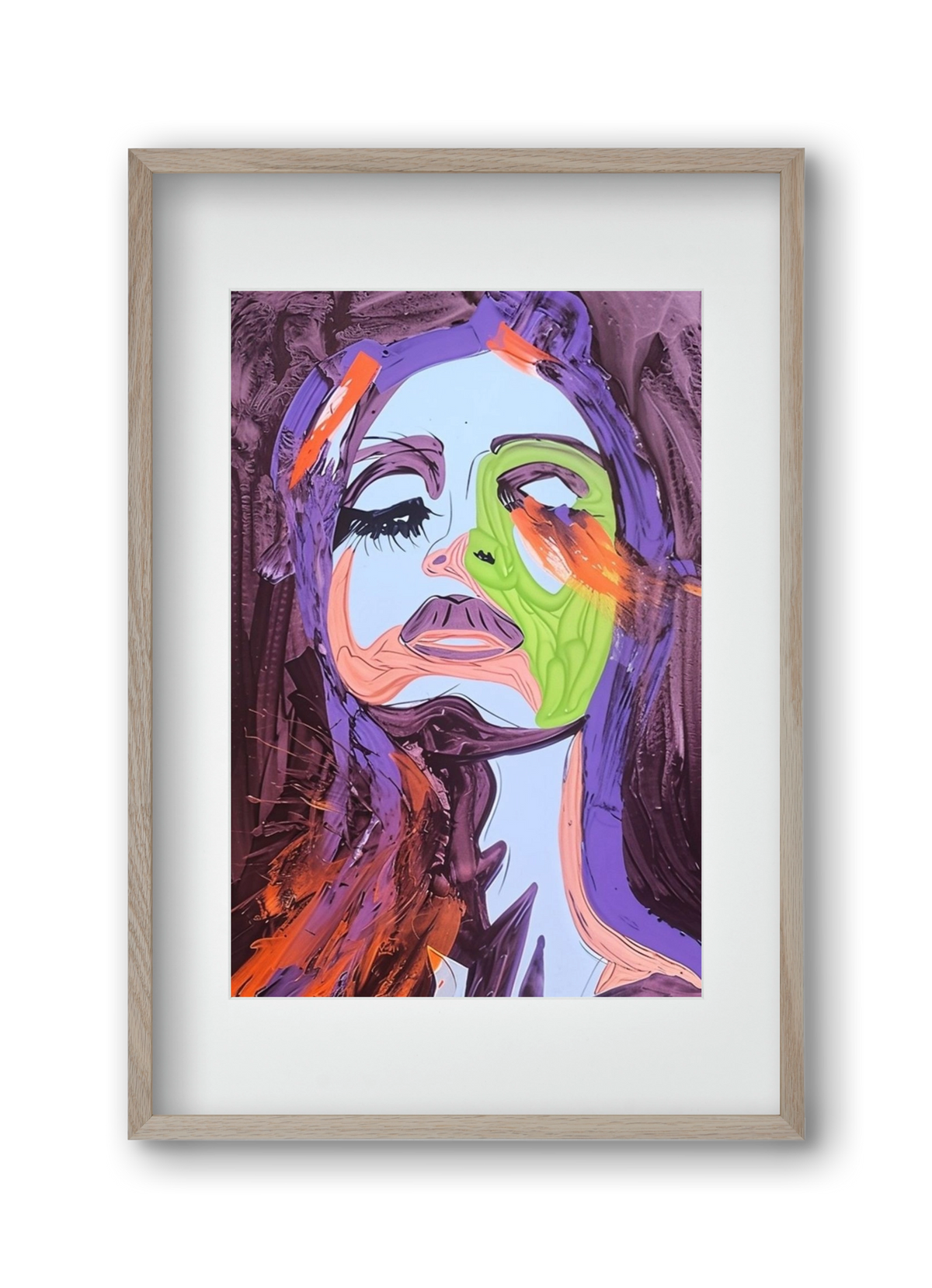 Bloom, 30x45 cm (20x30 cm), Tölgy keret, paszpartuval