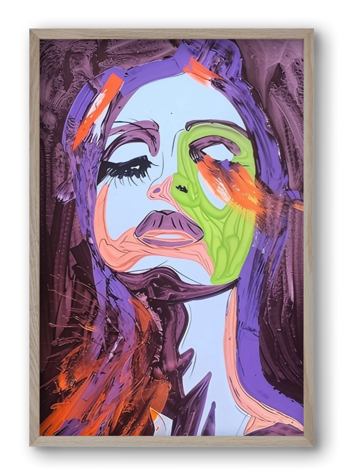 Bloom, 40x60 cm (40x60 cm), Tölgy keret