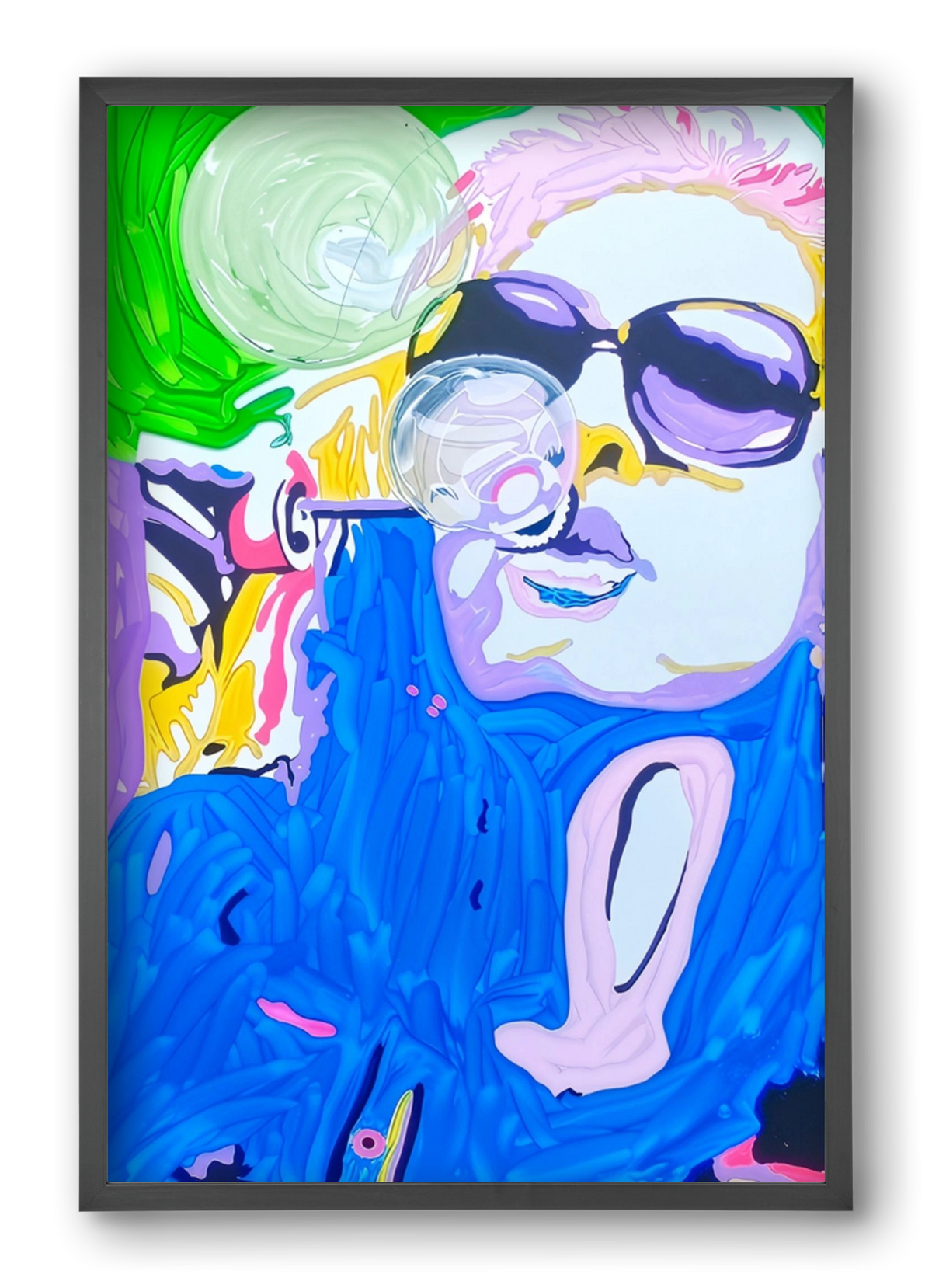 Bubble, 40x60 cm (40x60 cm), Fekete keret