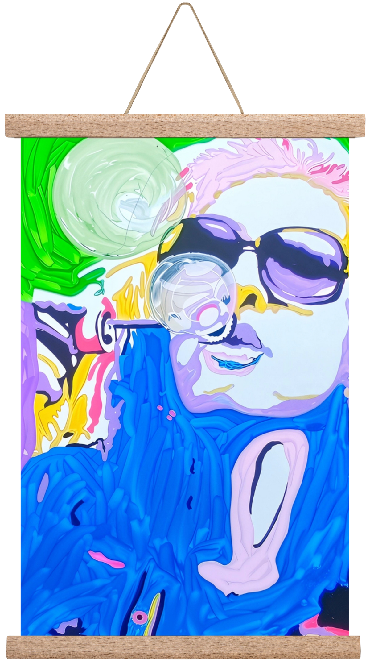 Bubble, 30x45 cm (30x45 cm), Tölgy akasztó