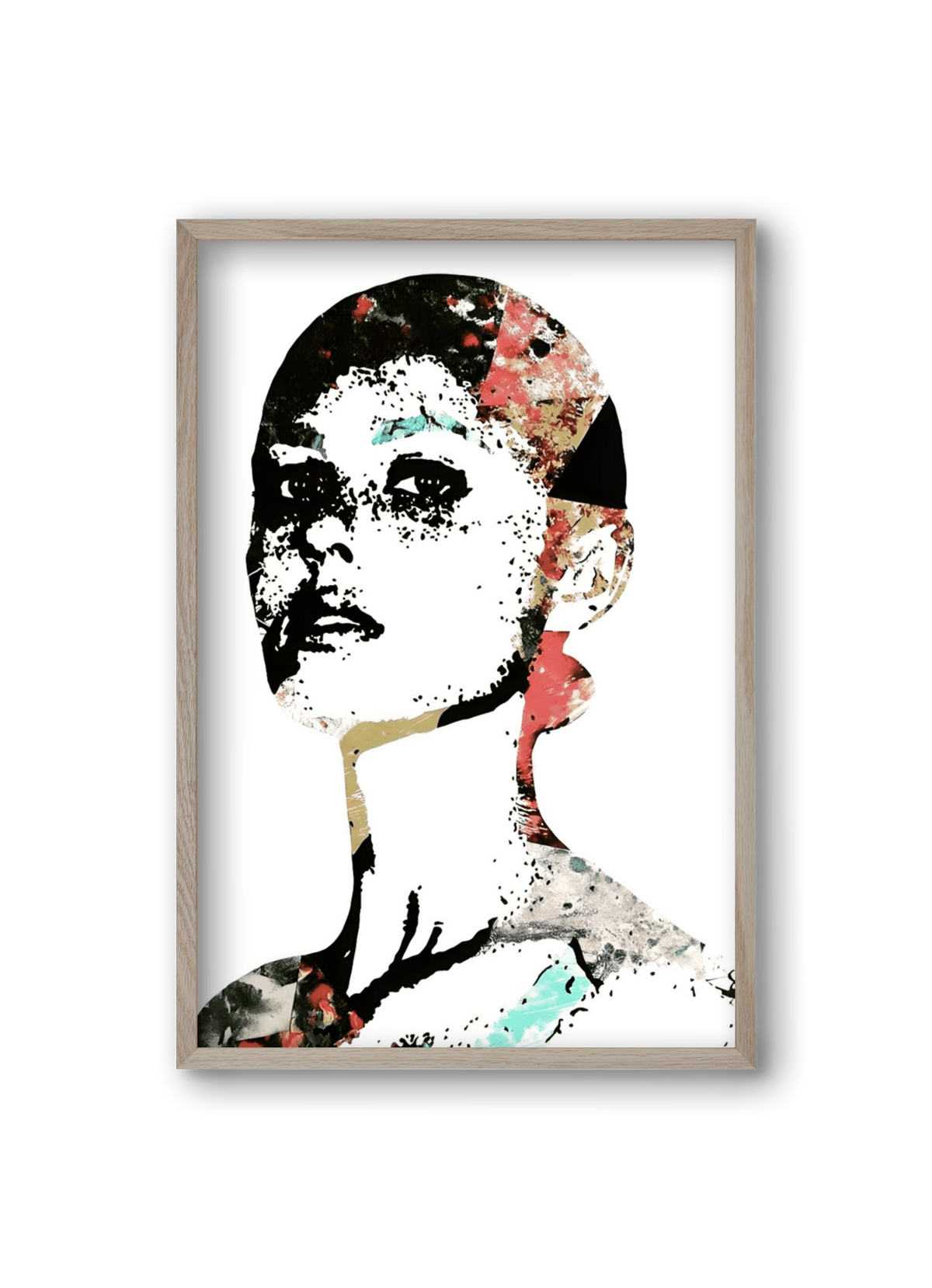 Girl Power, 20x30 cm (20x30 cm), Tölgy keret