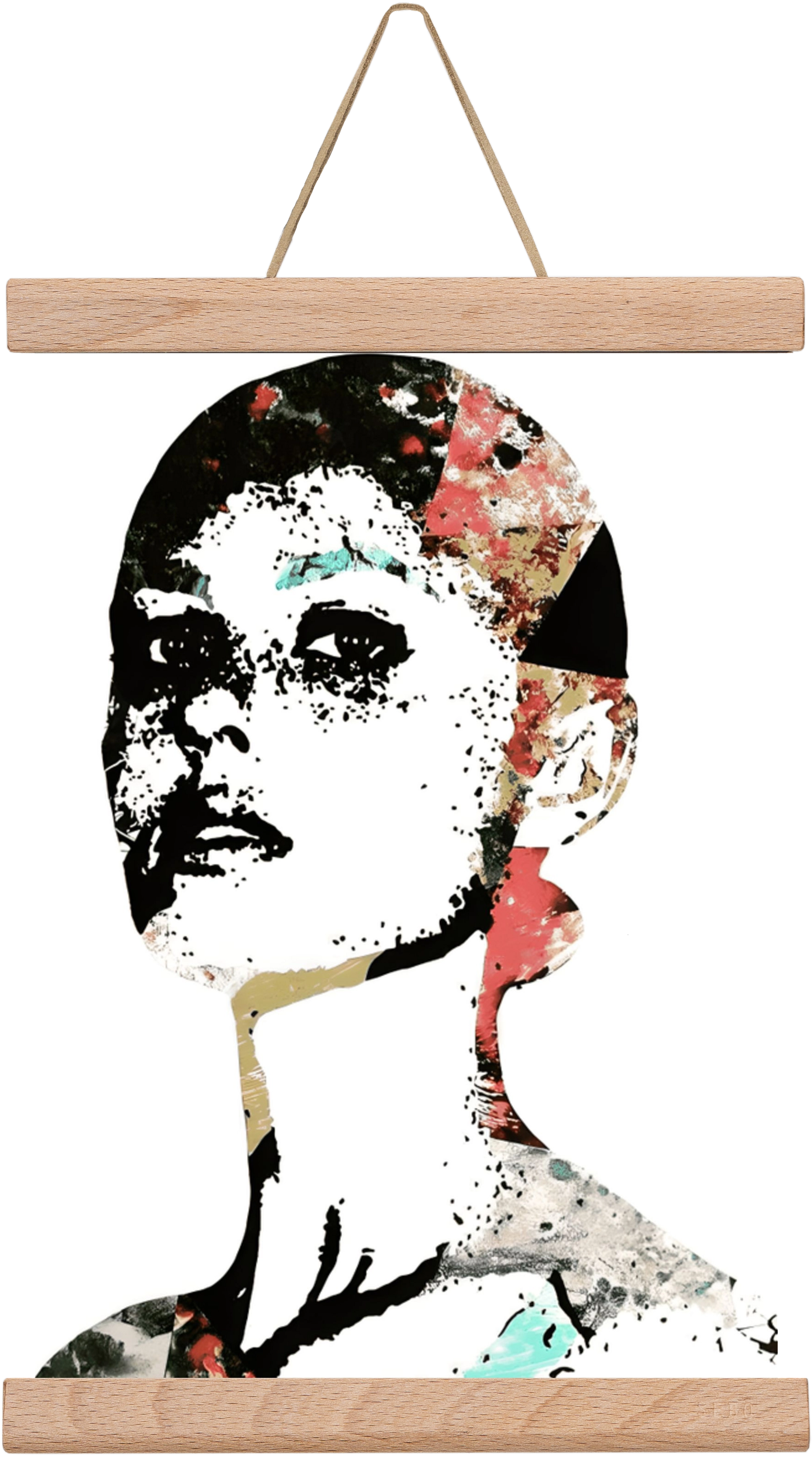 Girl Power, 20x30 cm (20x30 cm), Tölgy akasztó