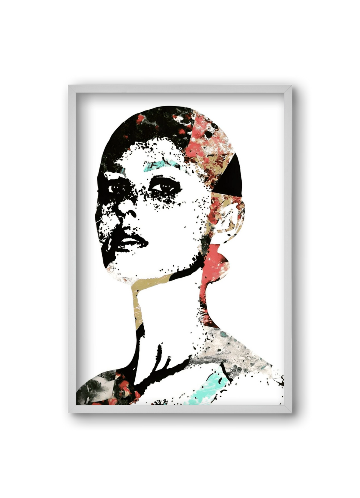 Girl Power, 20x30 cm (20x30 cm), Fehér keret