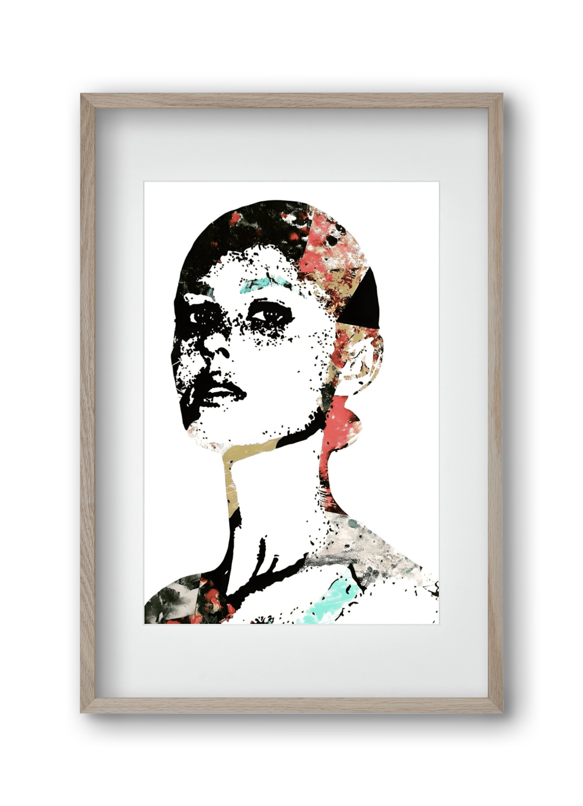 Girl Power, 30x45 cm (20x30 cm), Tölgy keret, paszpartuval