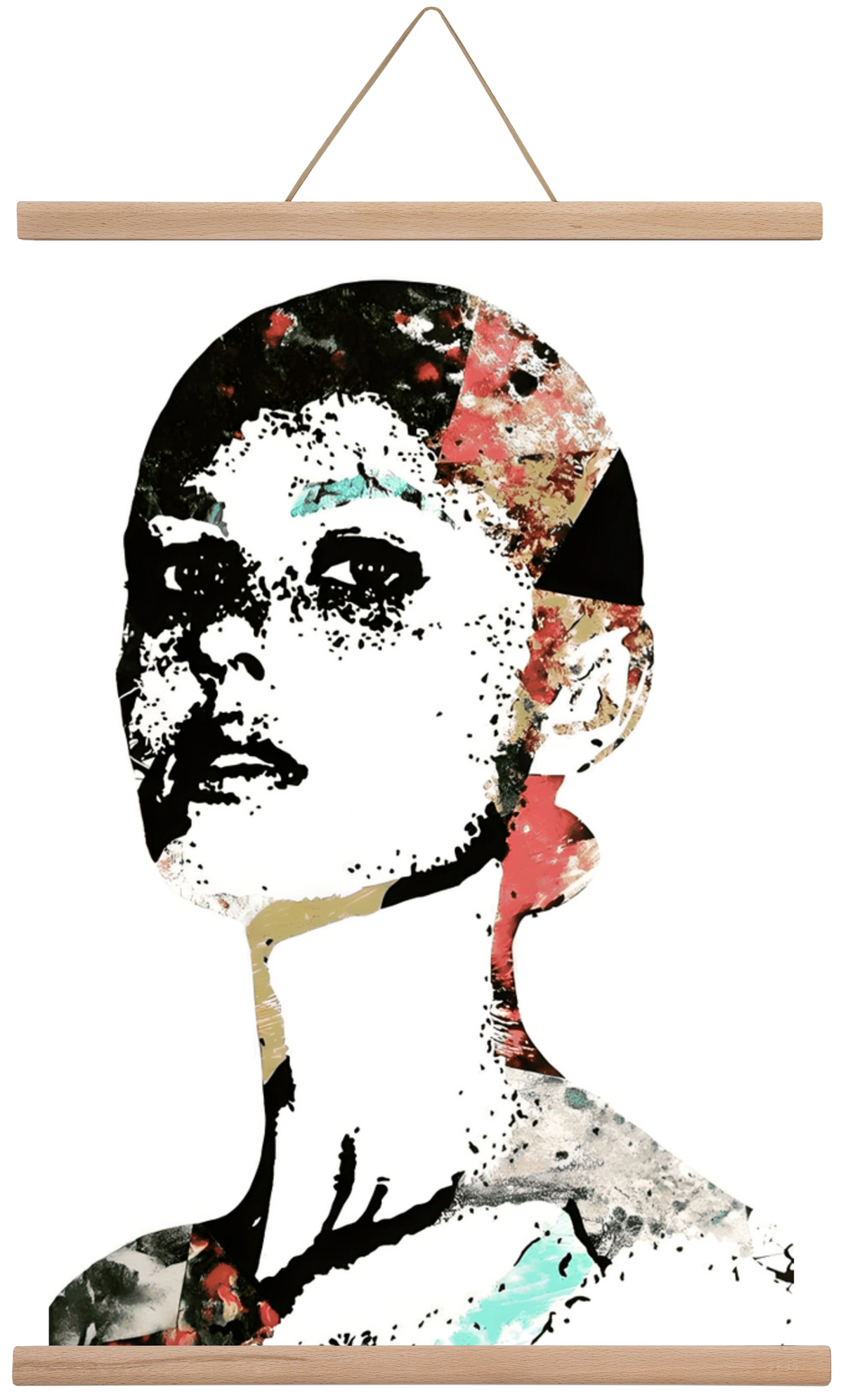 Girl Power, 40x60 cm (40x60 cm), Tölgy akasztó