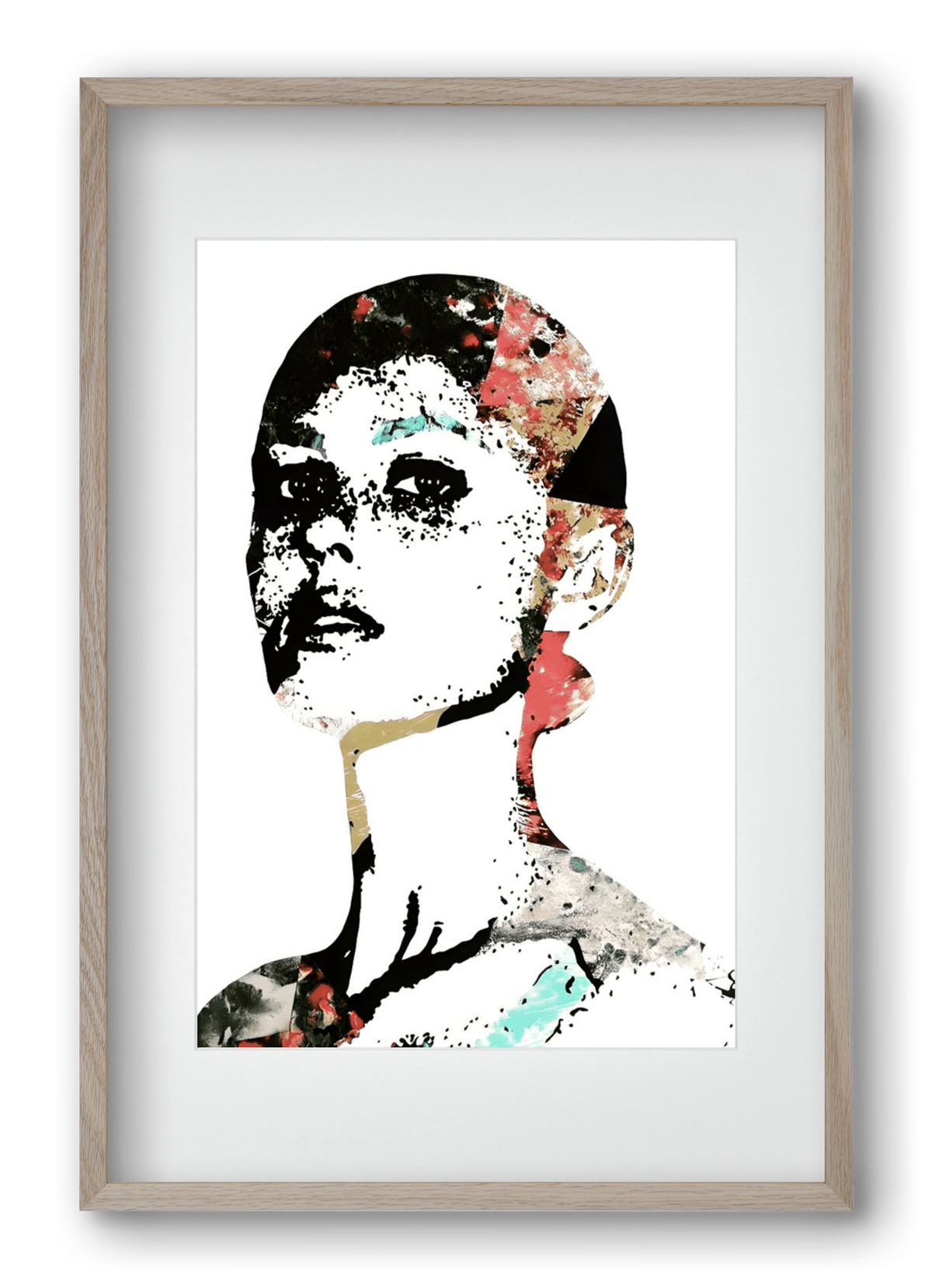 Girl Power, 40x60 cm (30x45 cm), Tölgy keret, paszpartuval