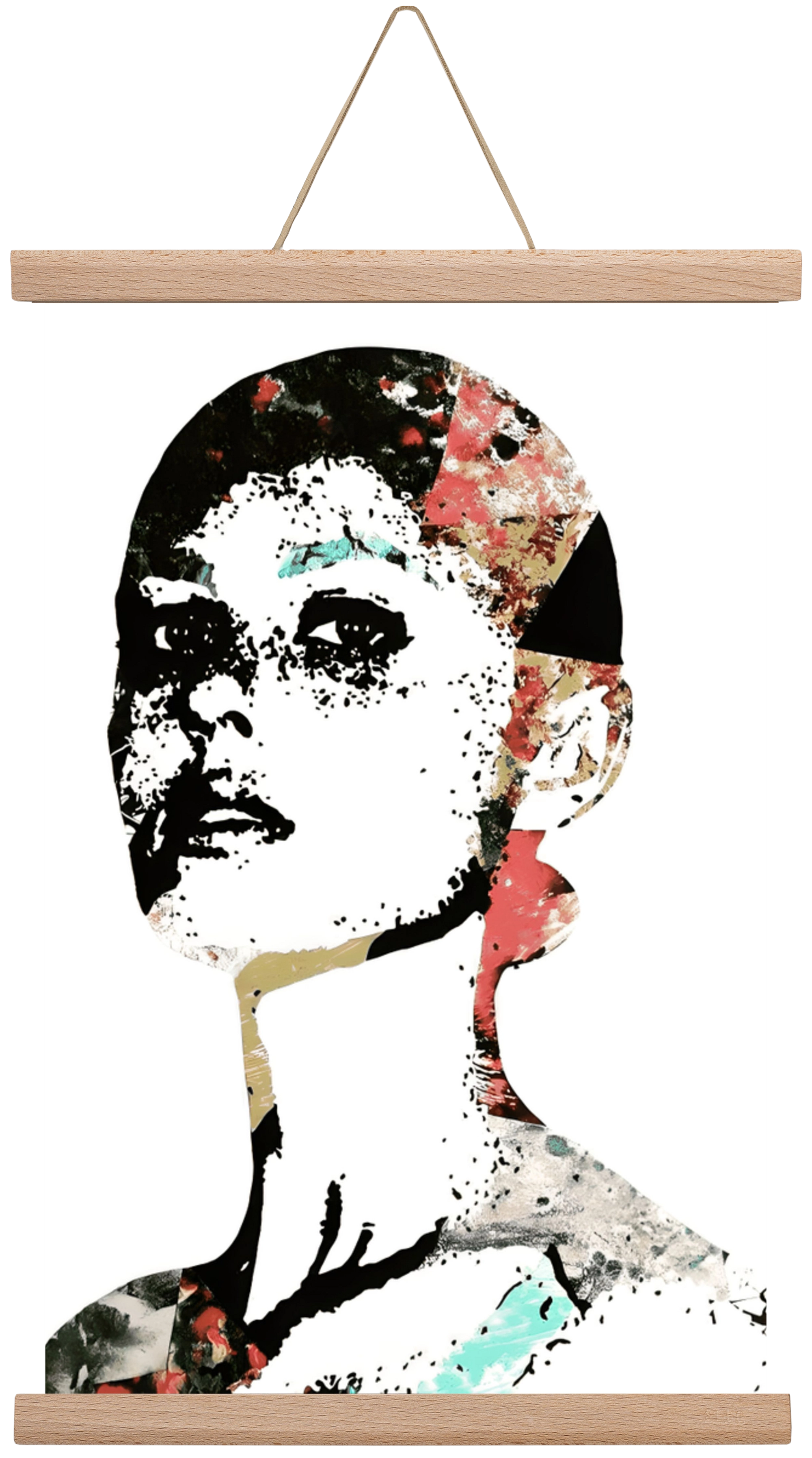 Girl Power, 30x45 cm (30x45 cm), Tölgy akasztó