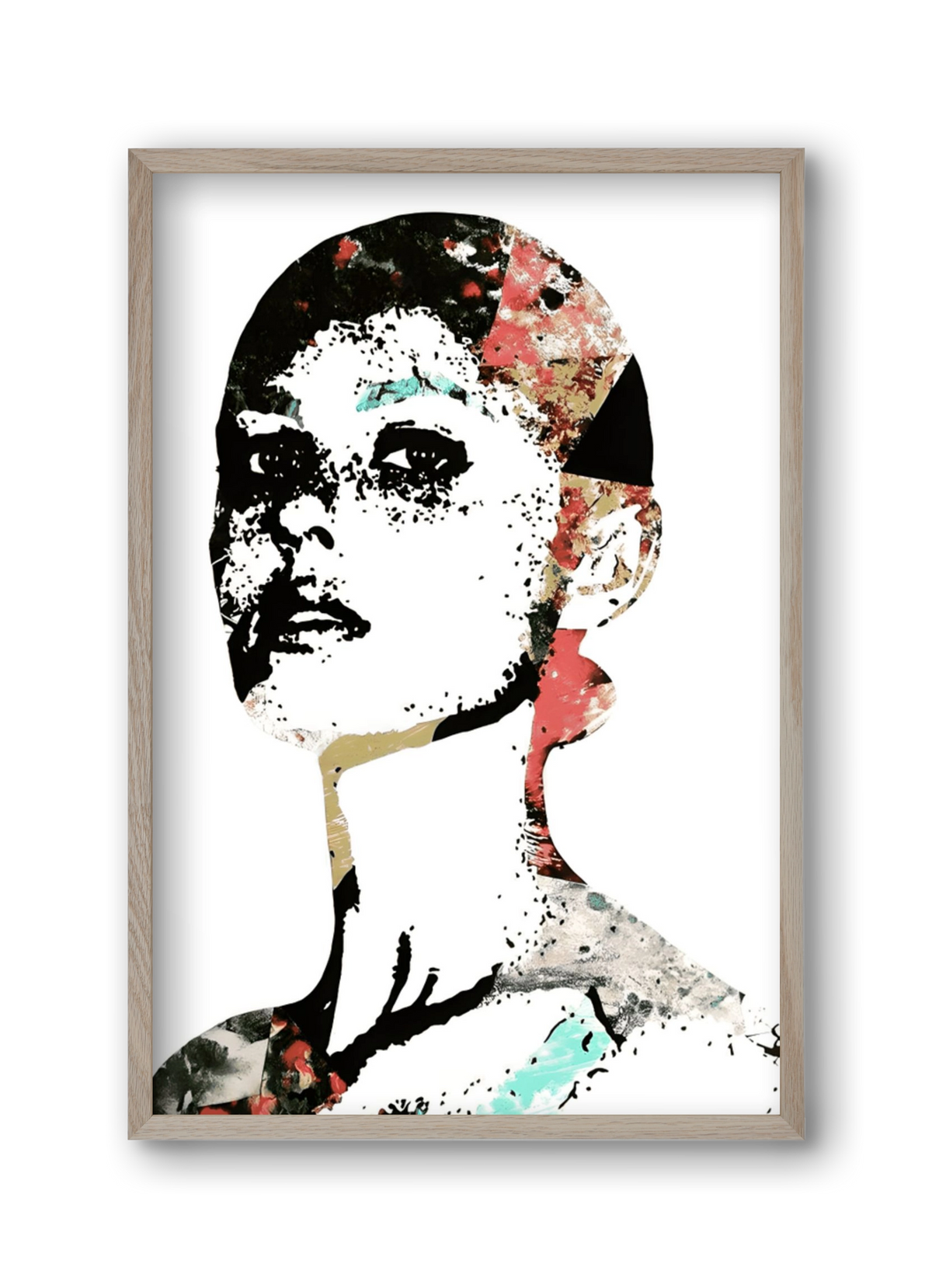 Girl Power, 30x45 cm (30x45 cm), Tölgy keret