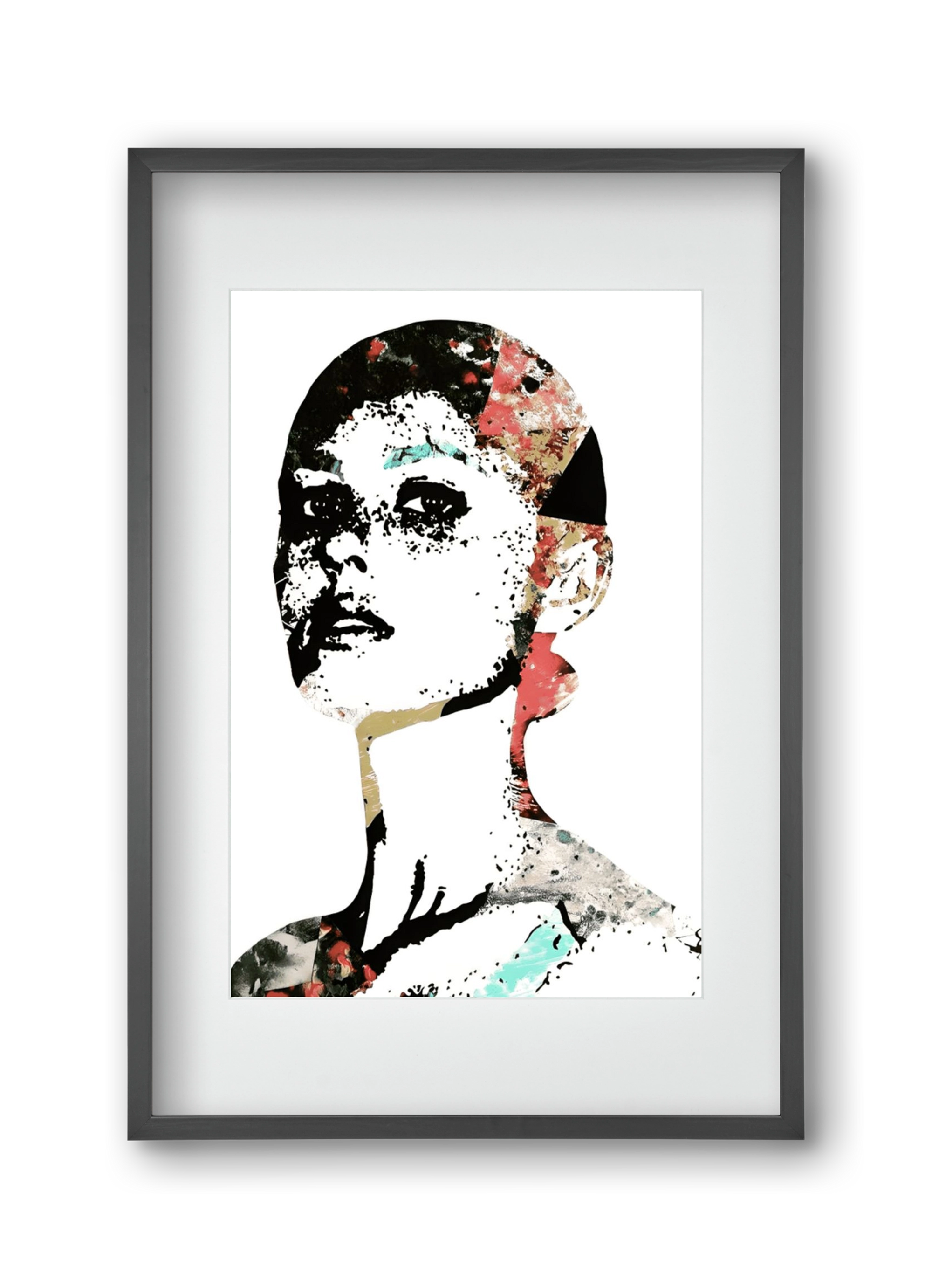 Girl Power, 30x45 cm (20x30 cm), Fekete keret, paszpartuval