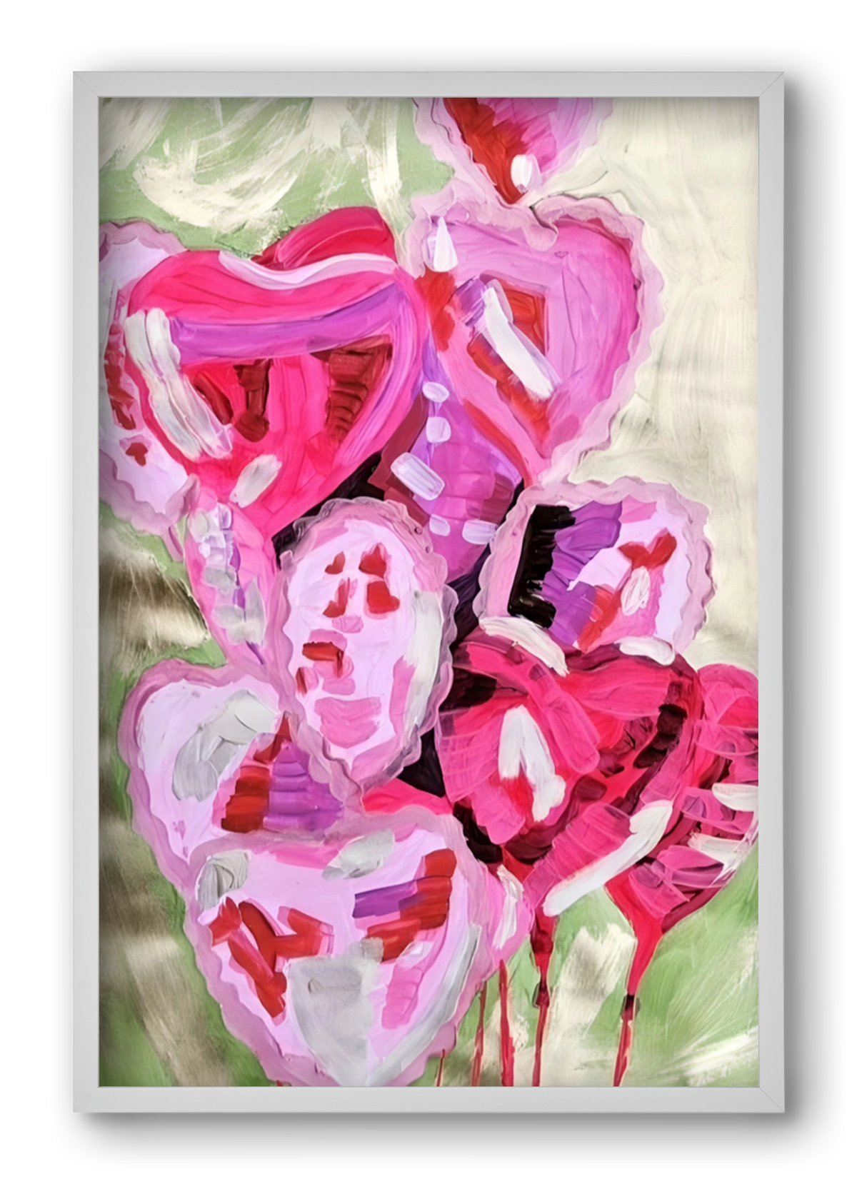 Valentine, 40x60 cm (40x60 cm), Fehér keret