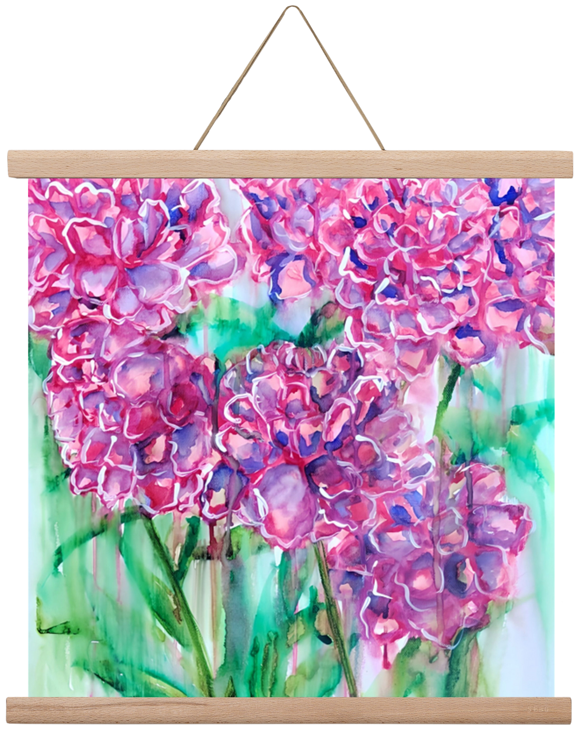 Flower Bloosom, 40x40 cm (40x40 cm), Tölgy akasztó