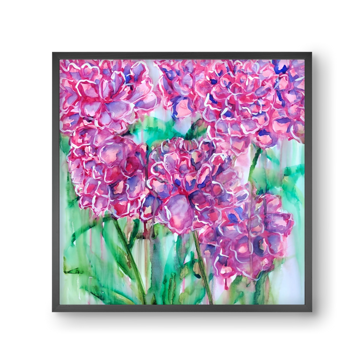 Flower Bloosom, 30x30 cm (30x30 cm), Fekete keret