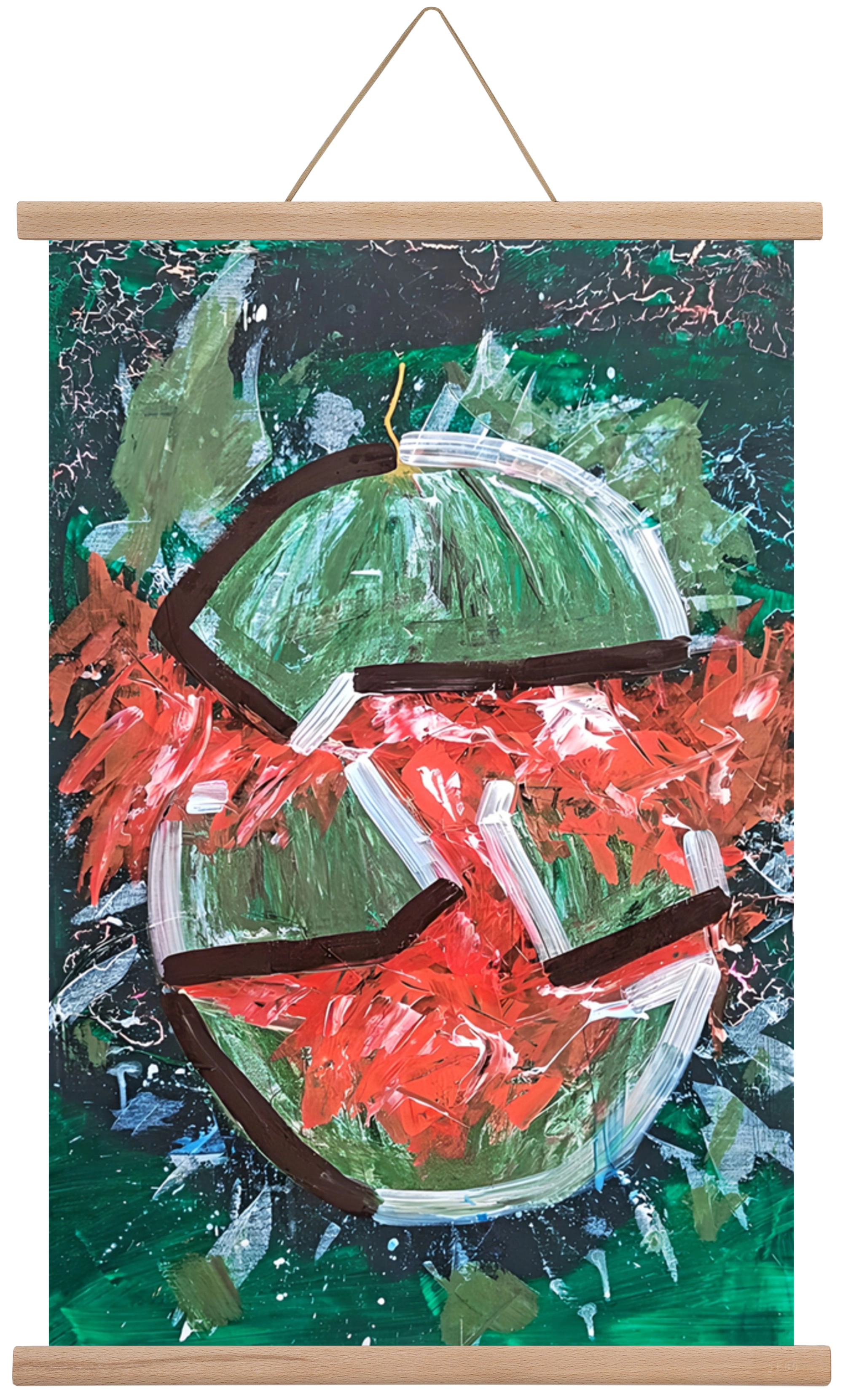 Watermelon, 40x60 cm (40x60 cm), Tölgy akasztó