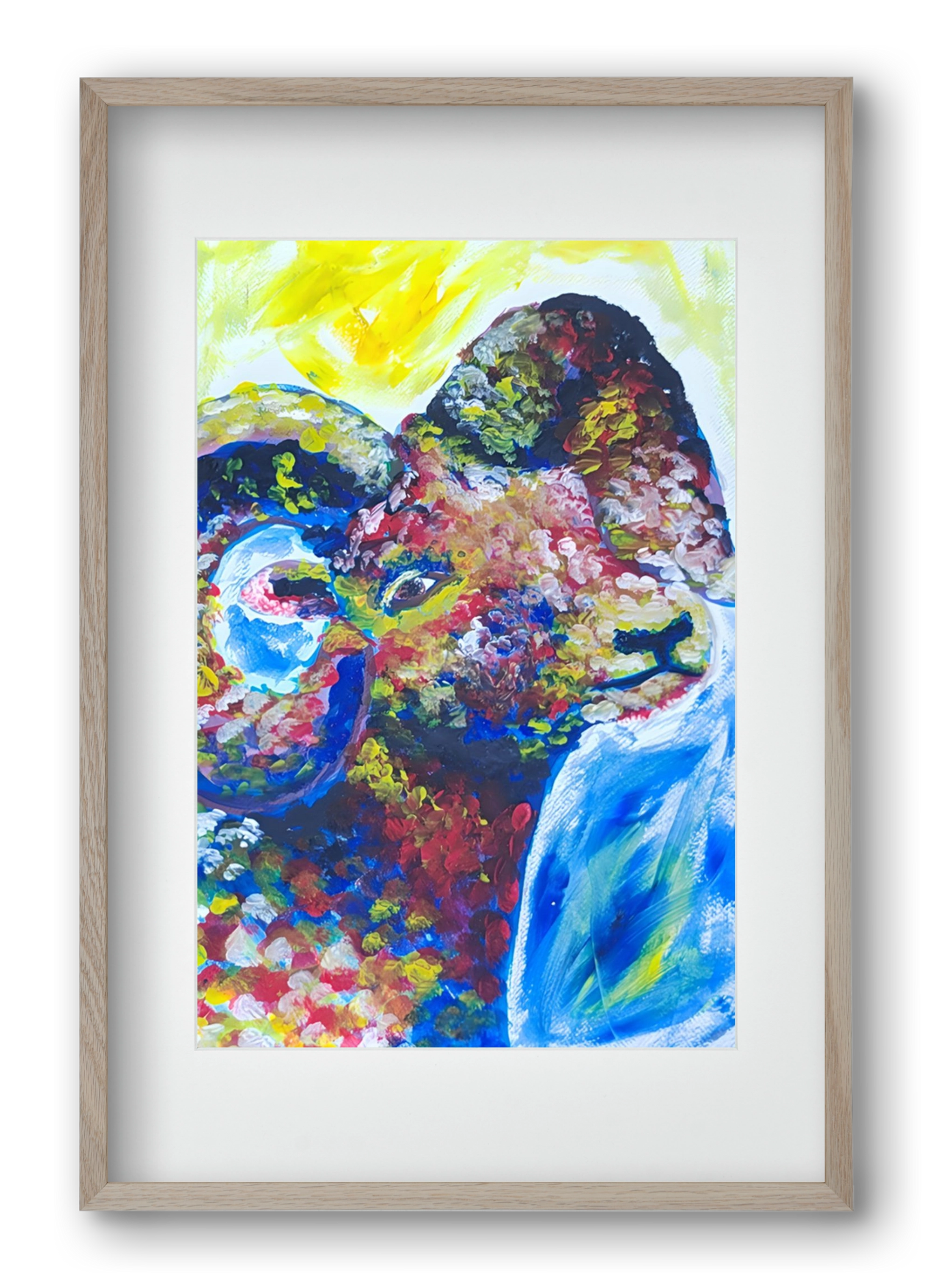 The Goat, 40x60 cm (30x45 cm), Tölgy keret, paszpartuval