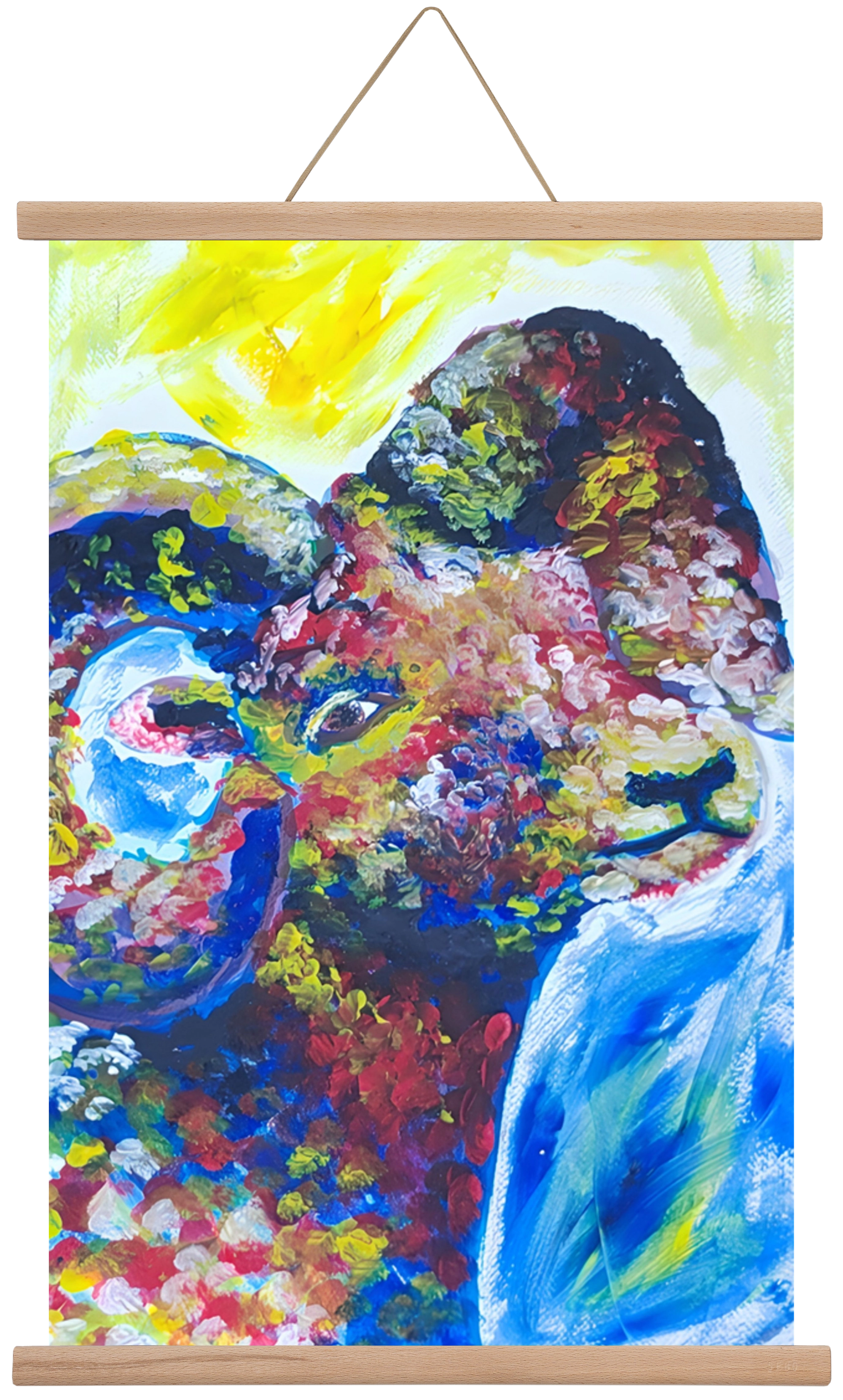 The Goat, 40x60 cm (40x60 cm), Tölgy akasztó