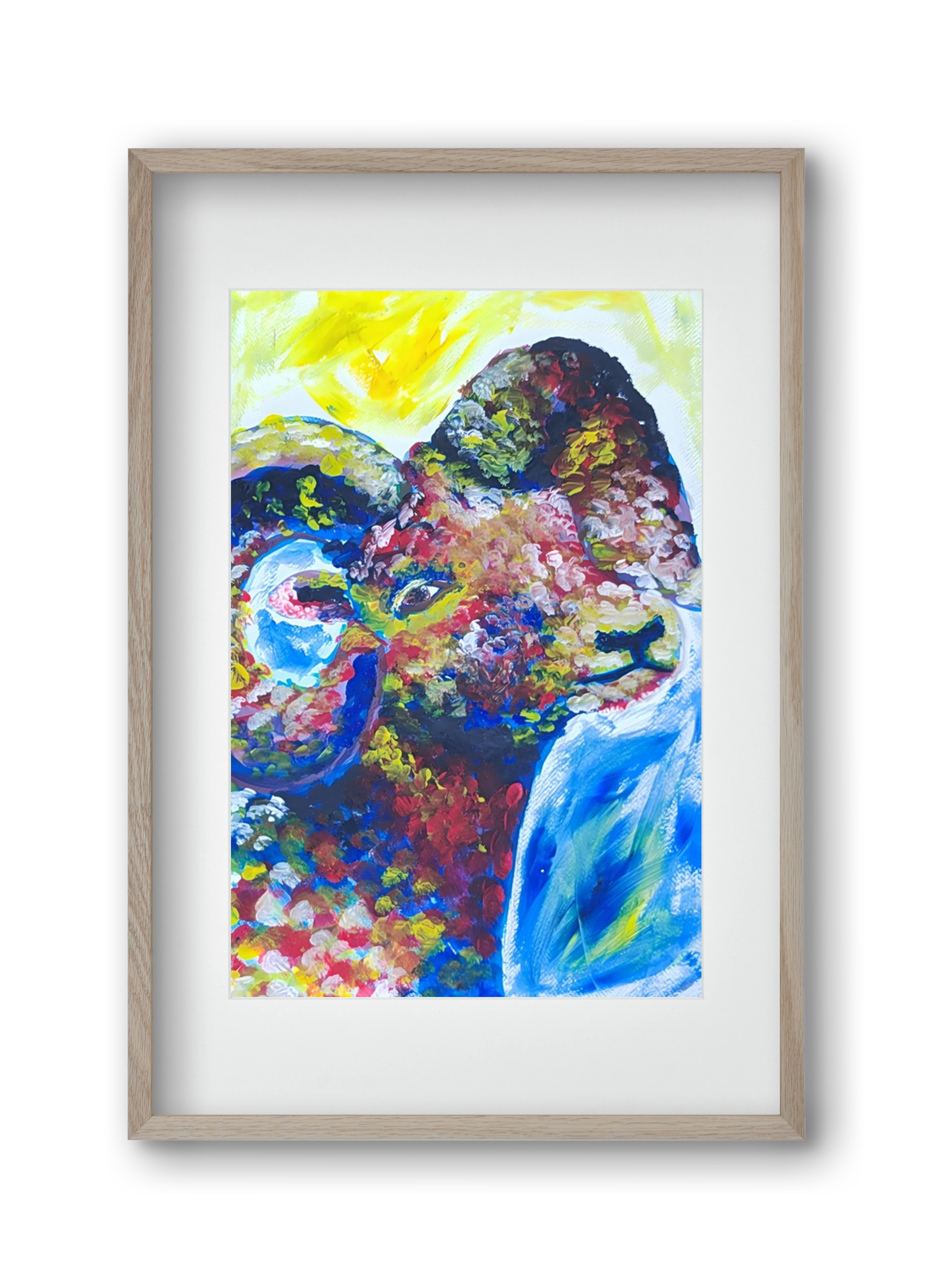 The Goat, 30x45 cm (20x30 cm), Tölgy keret, paszpartuval