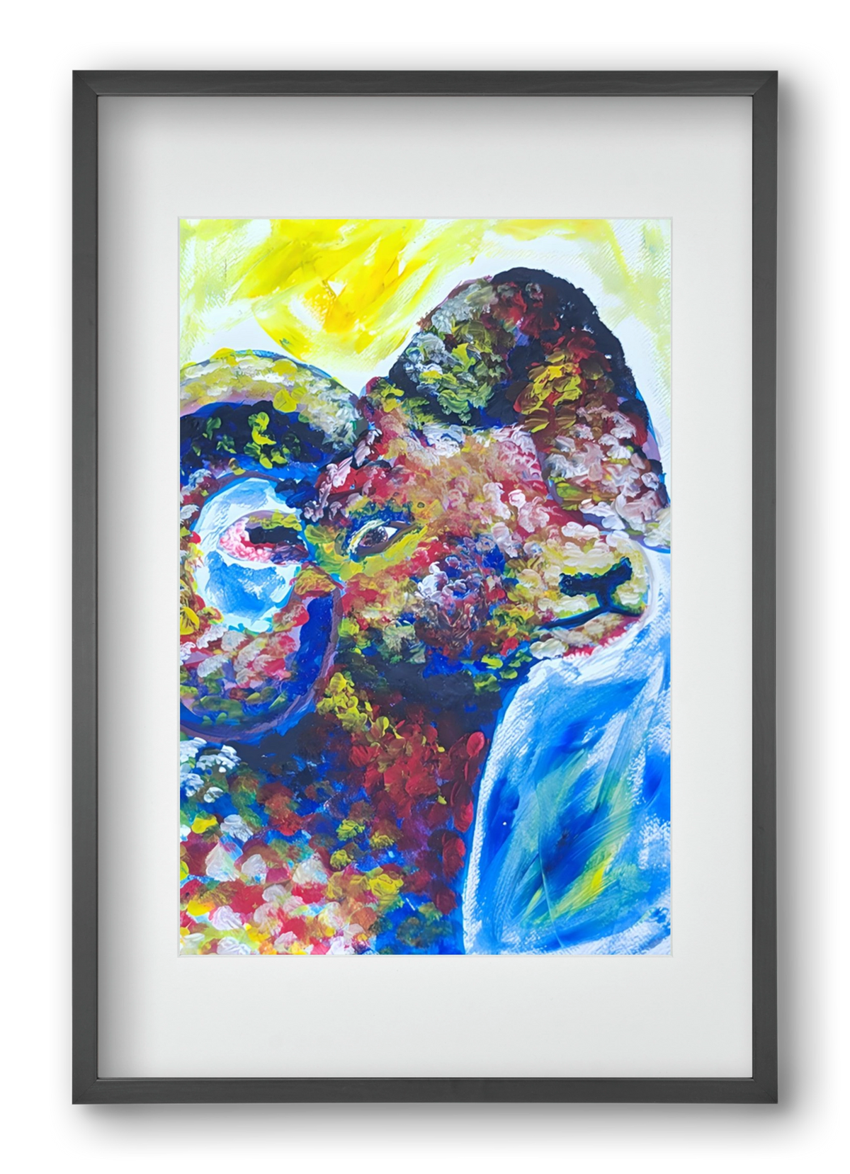 The Goat, 40x60 cm (30x45 cm), Fekete keret, paszpartuval